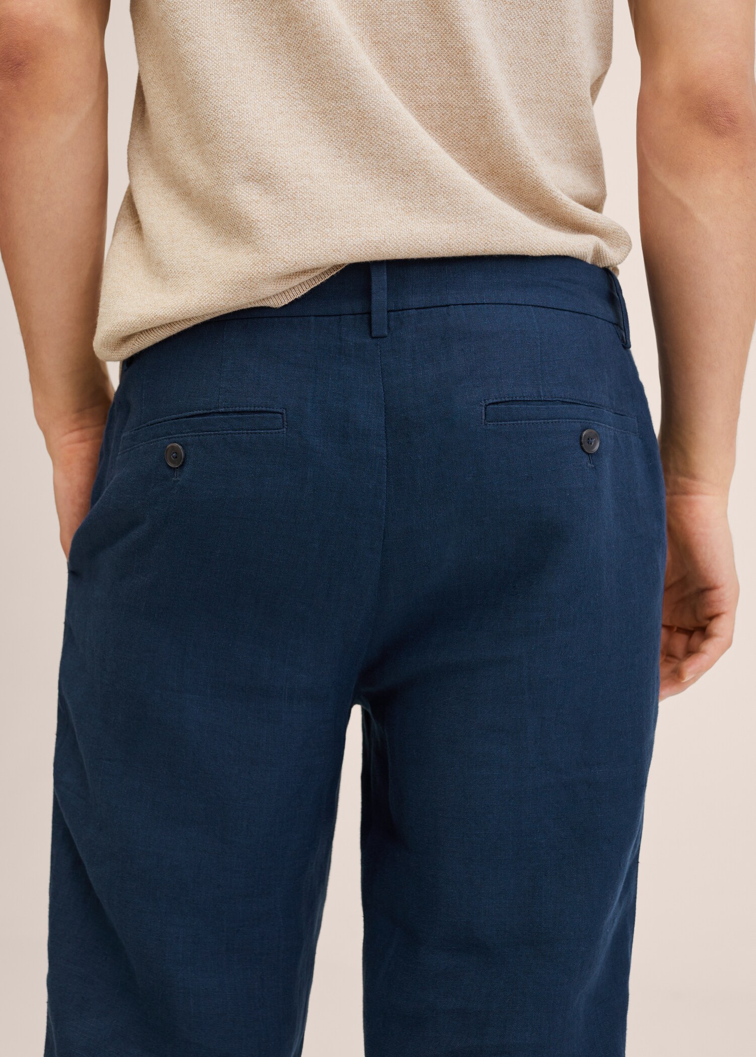 Pantalon lin slim fit - Détail de l'article 3