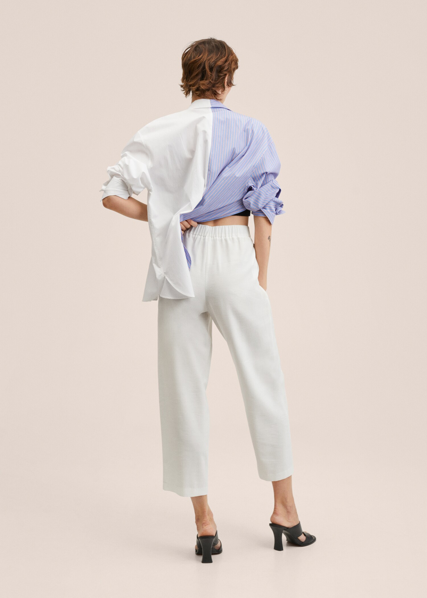 Cropped button pants - Reverse of the article