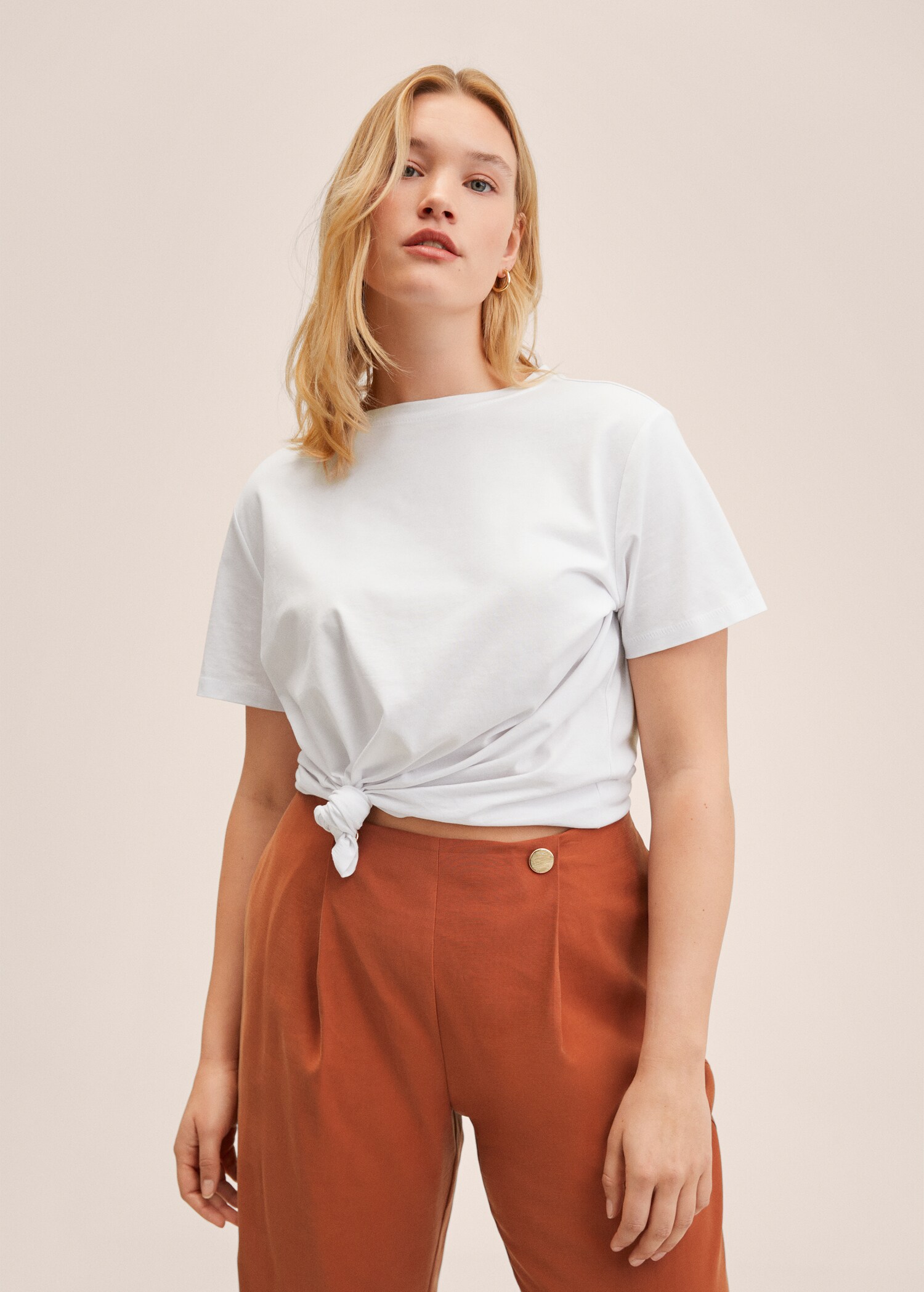 Cropped button pants - Details of the article 3