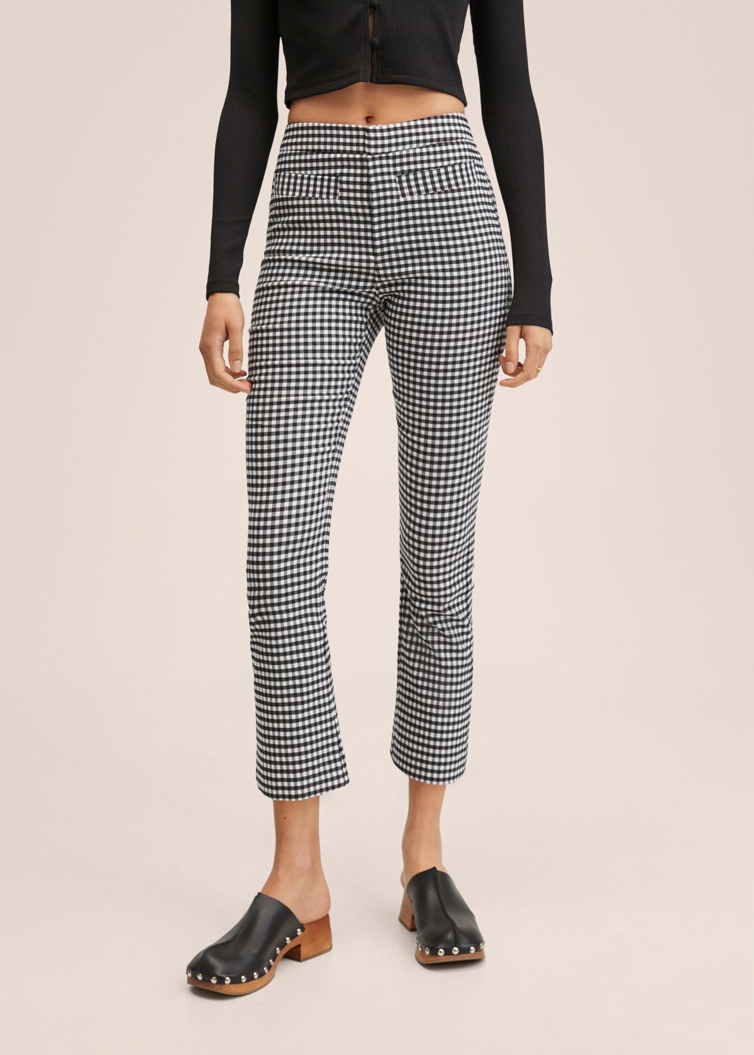 Flare crop pants - Medium plane