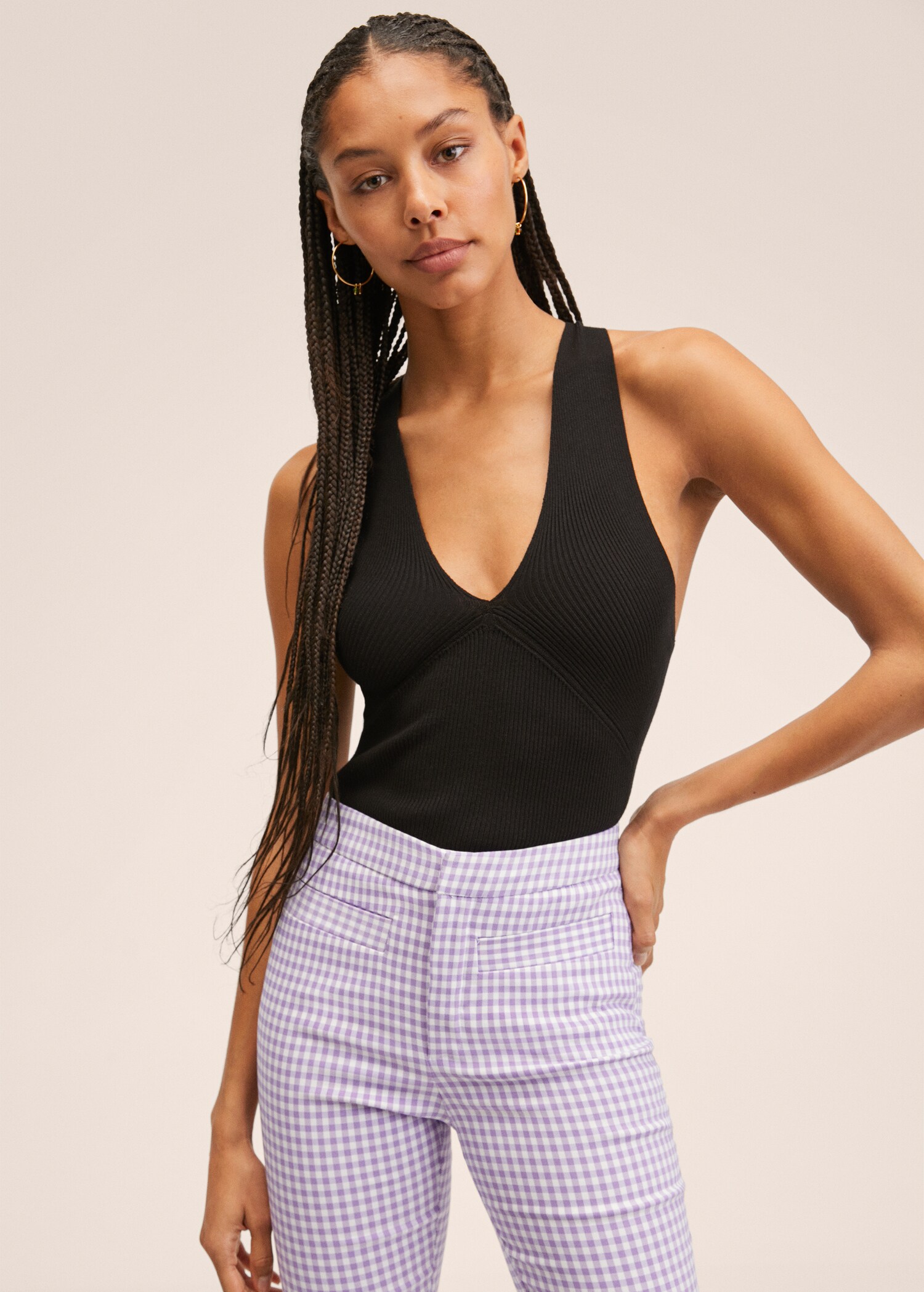 Flare crop pants - Details of the article 1