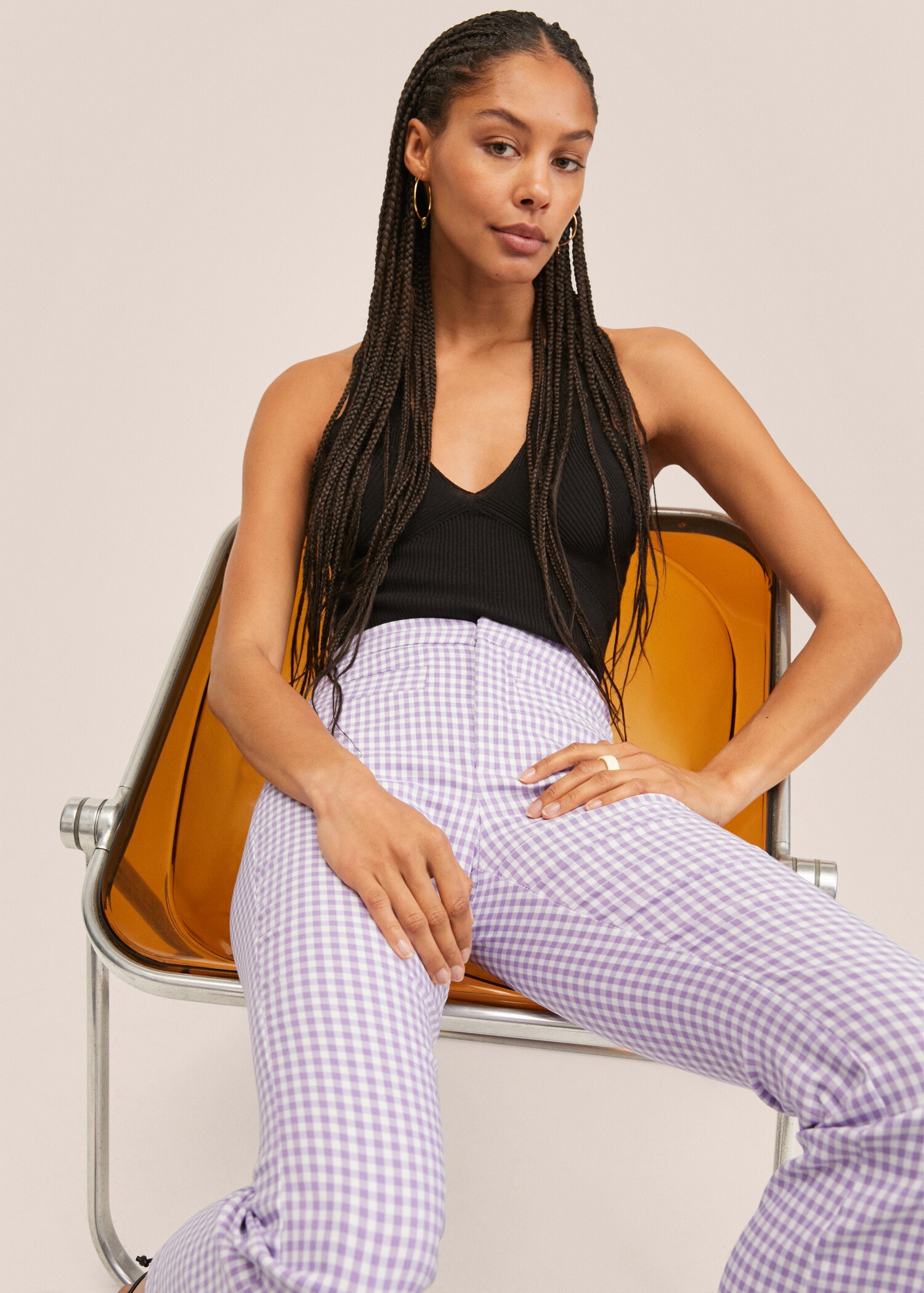 Flare crop pants - Details of the article 2