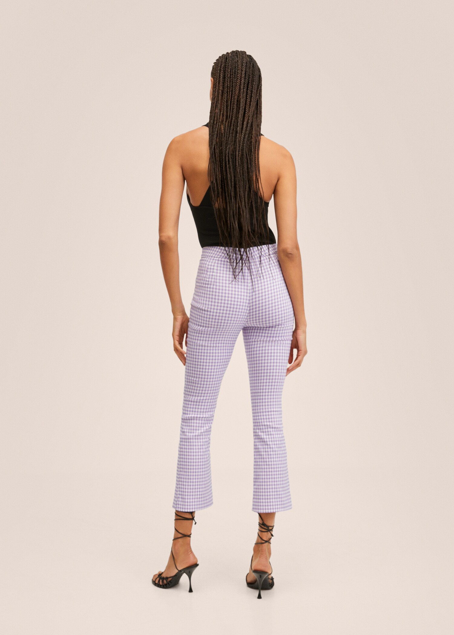 Flare crop pants - Reverse of the article