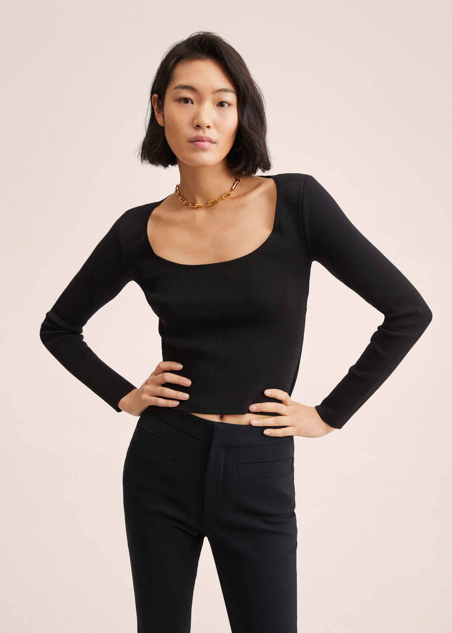 Flare crop pants - Details of the article 1