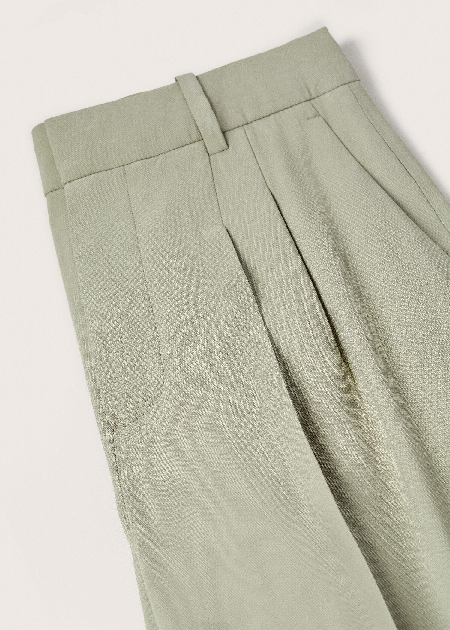 Wideleg pleated trousers - Details of the article 8