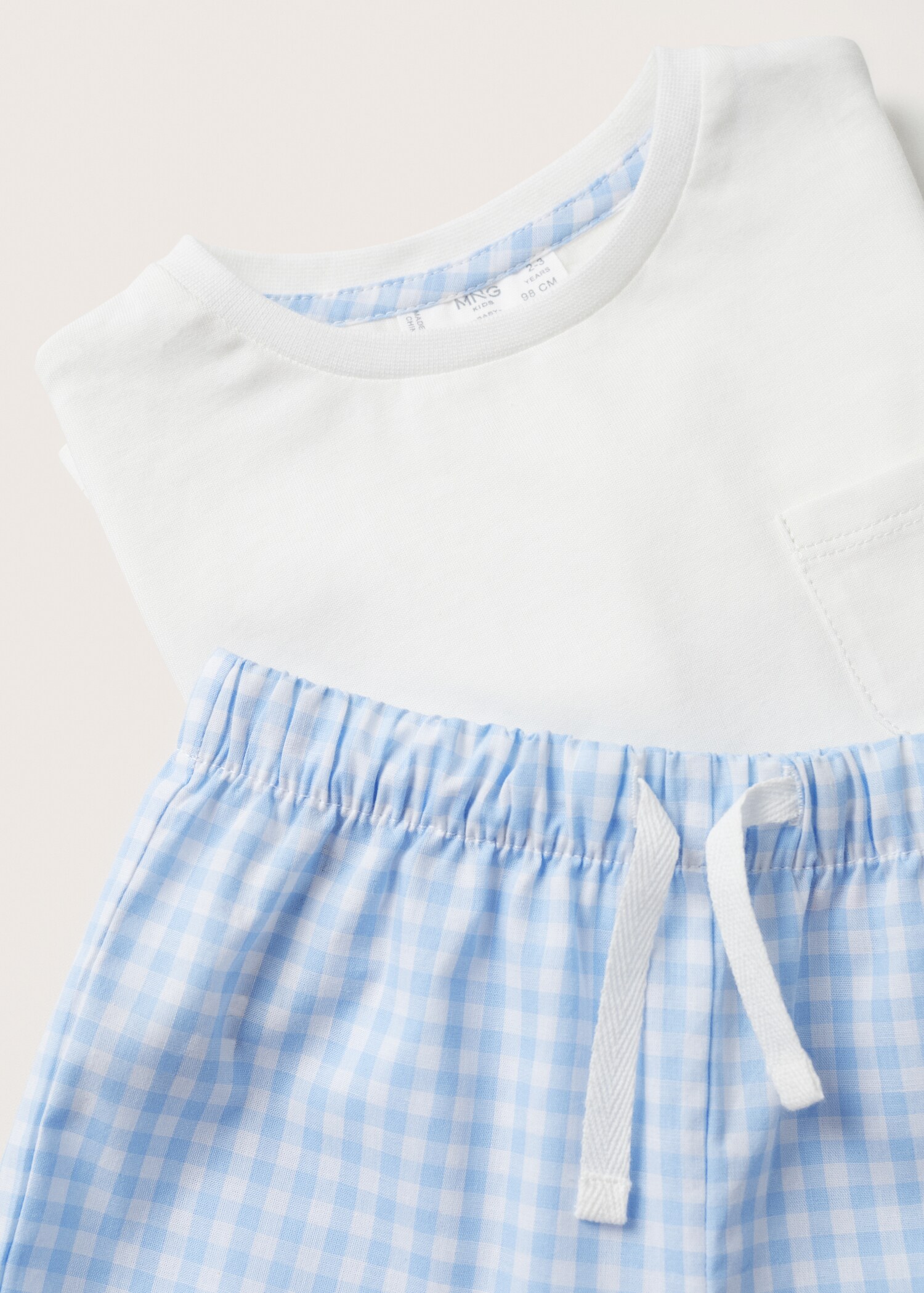 Pijama corto cuadro vichy - Detalle del artículo 9