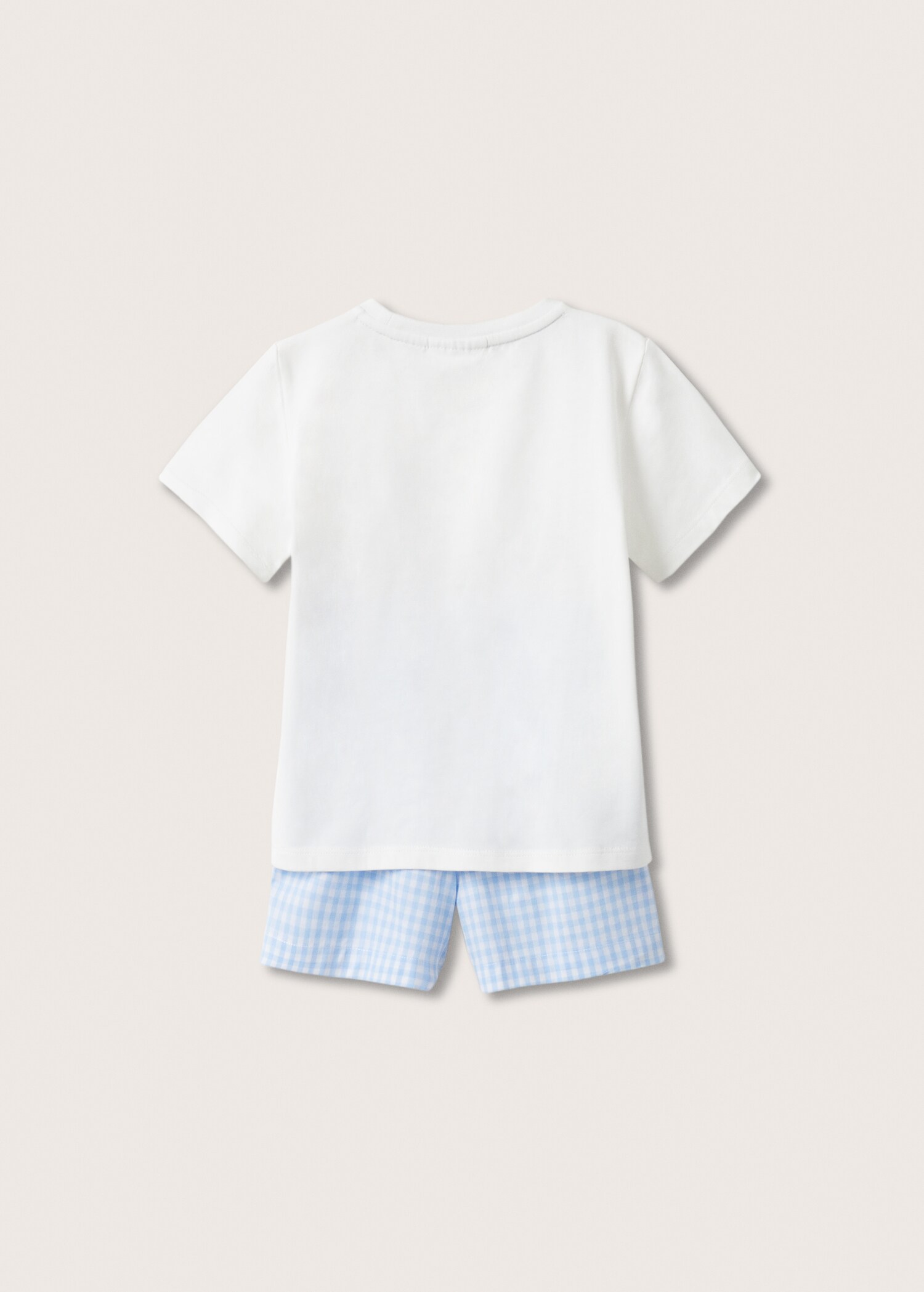 Pijama corto cuadro vichy - Reverso del artículo