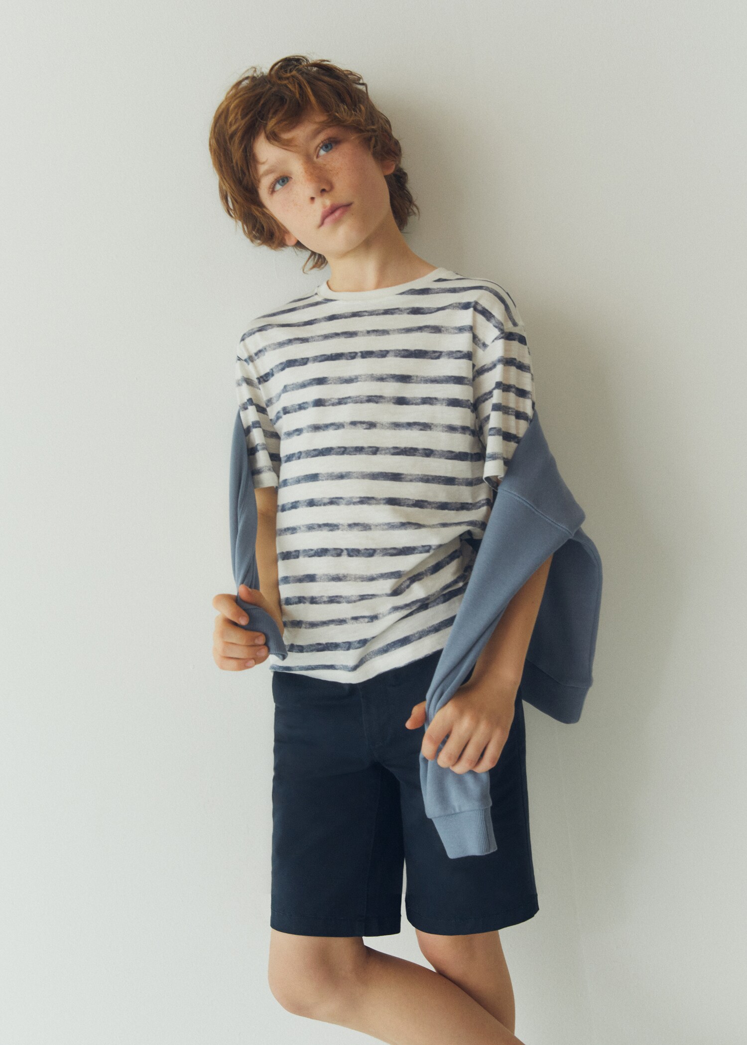 Striped cotton T-shirt - Details of the article 7