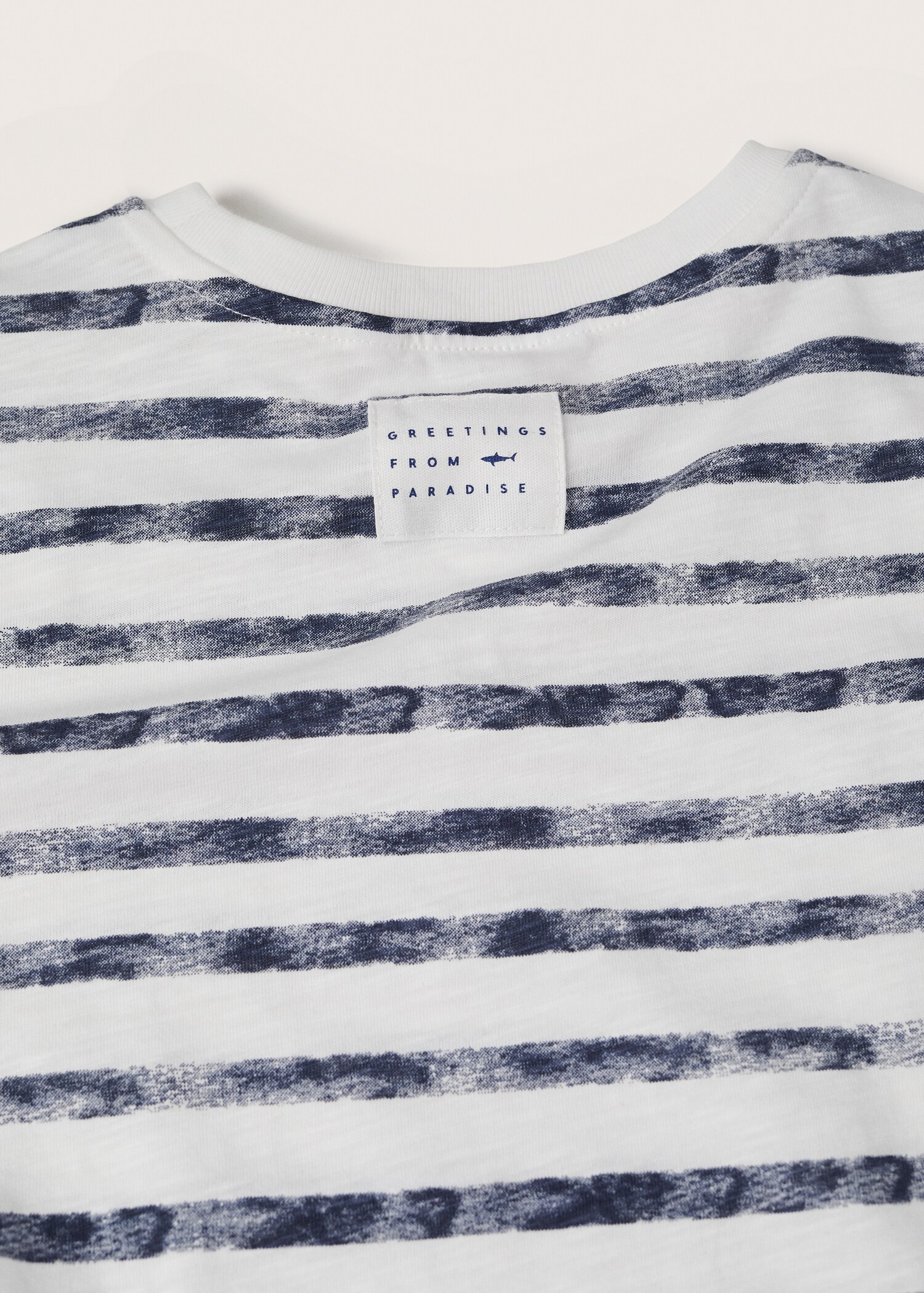 Striped cotton T-shirt - Details of the article 8
