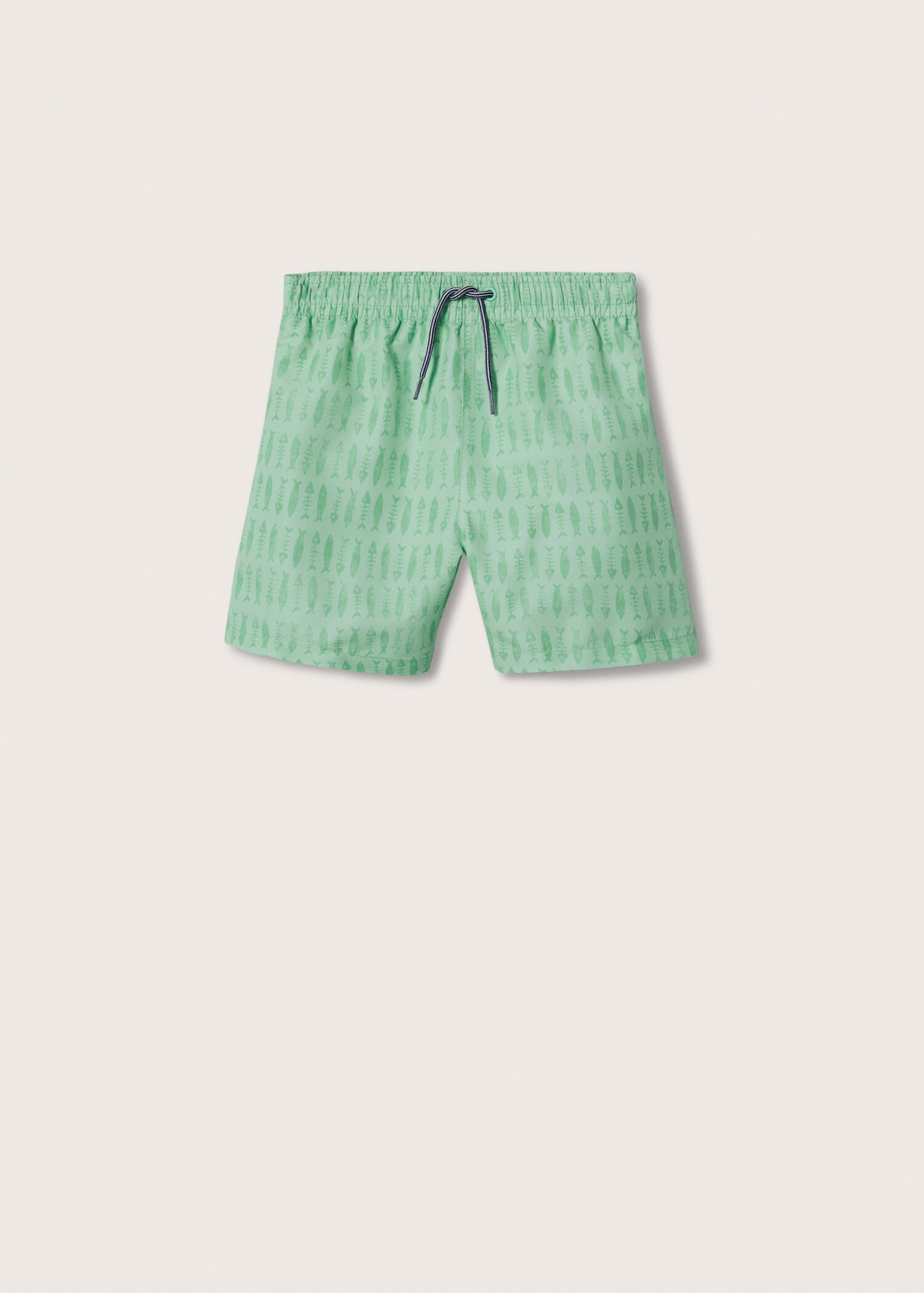 Fish-print swimming trunks - Article without model