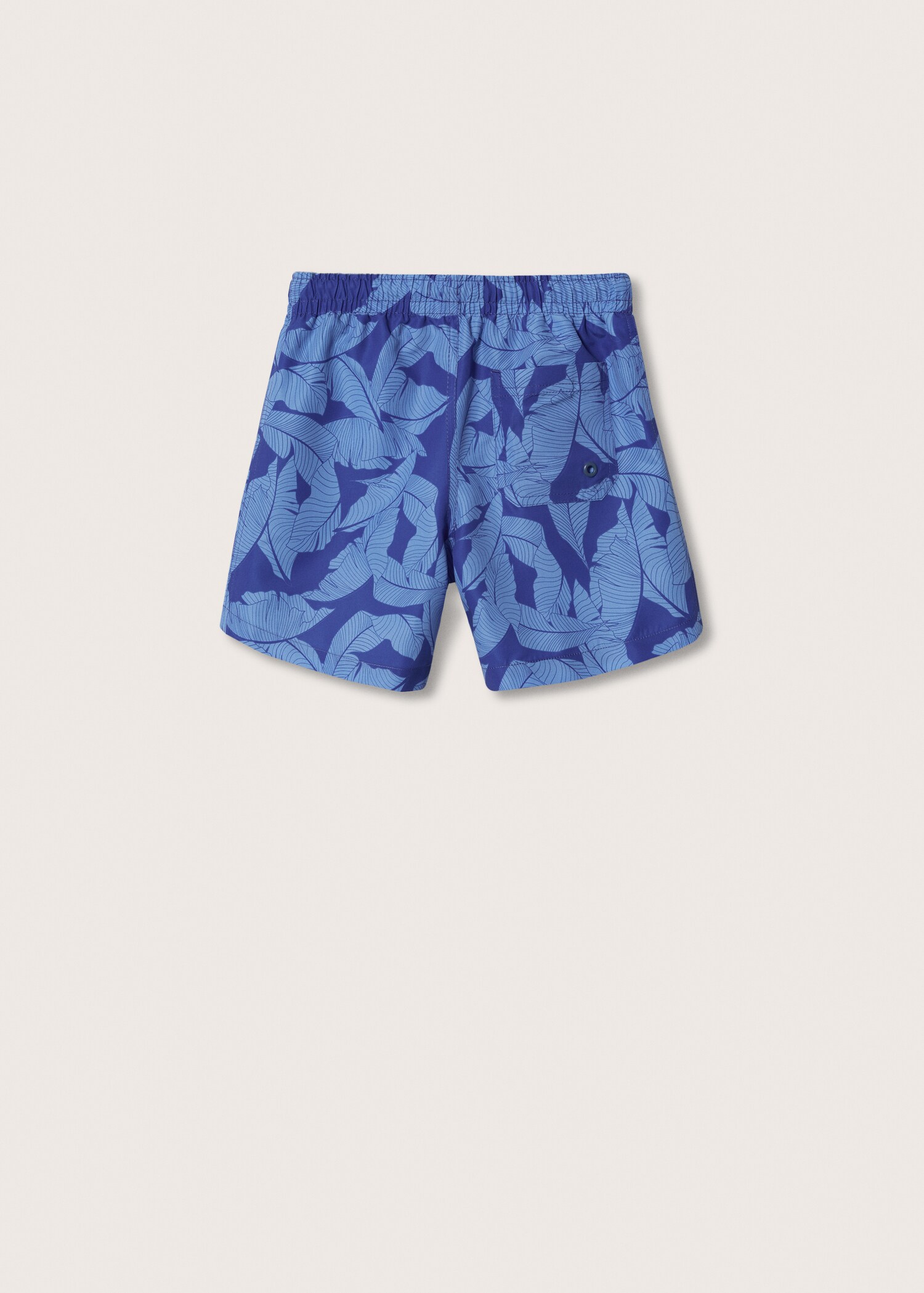 Leaf print swimming trunks - Reverse of the article