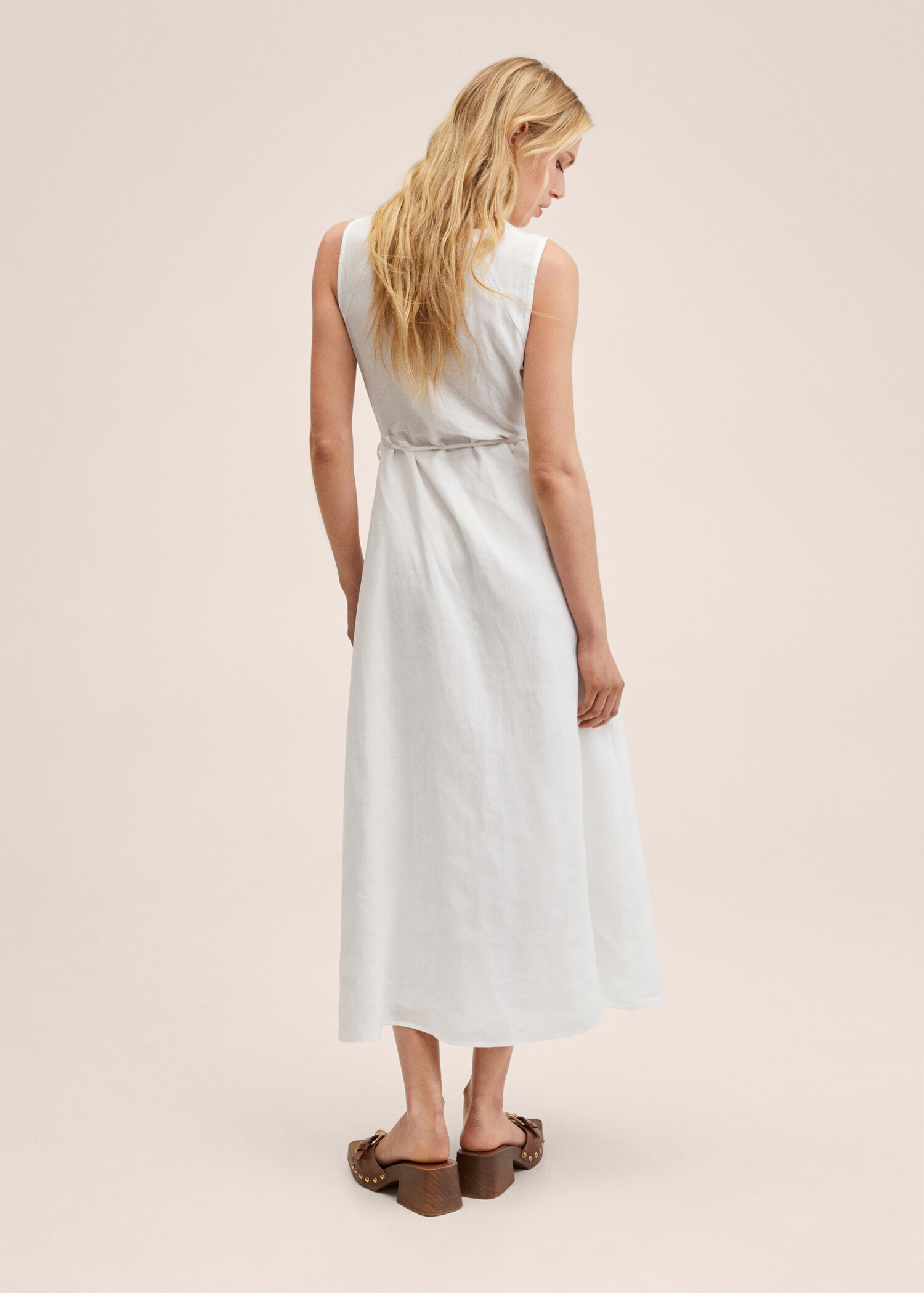 Vestido 100% lino - Reverso del artículo