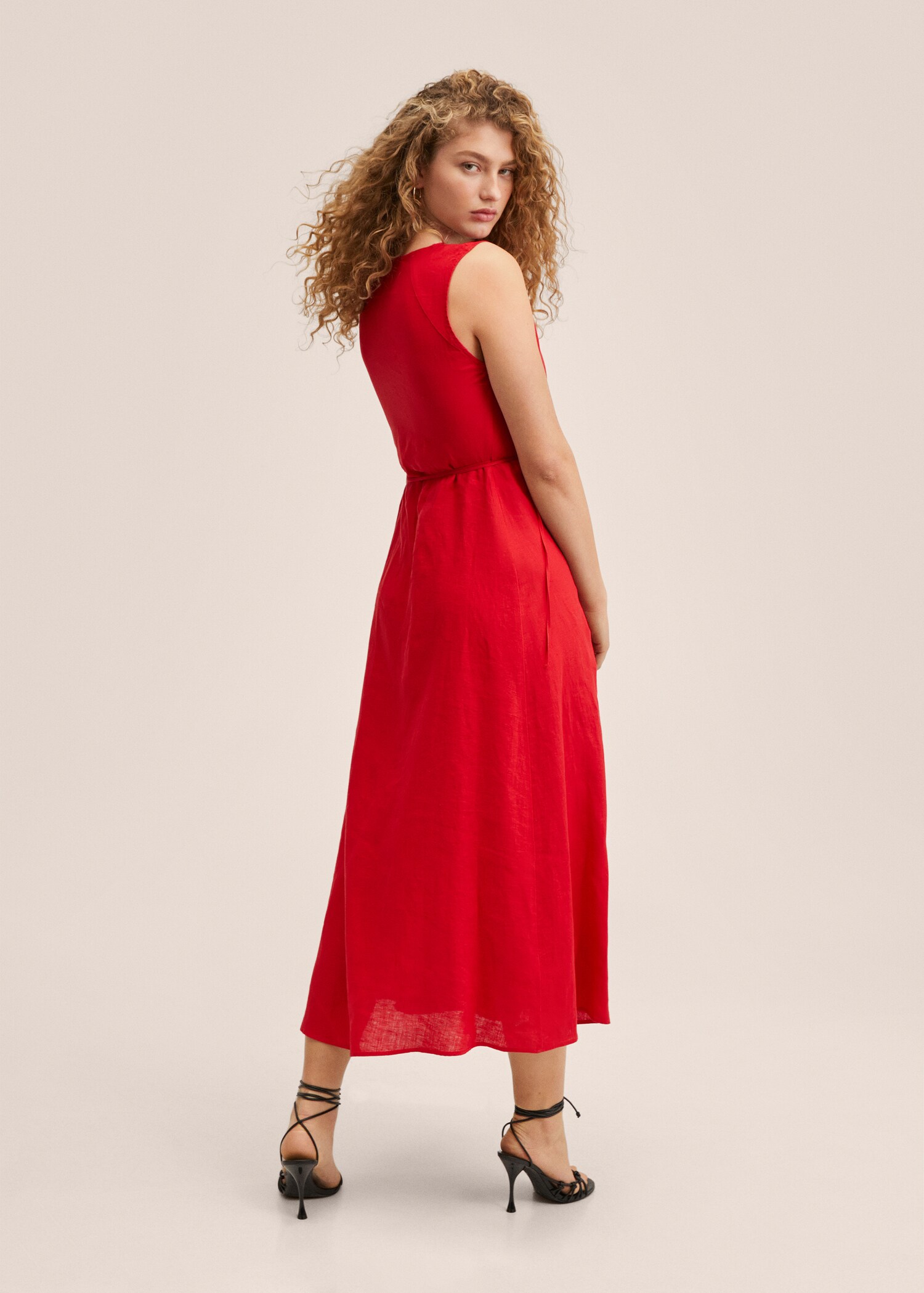 Vestido 100% lino - Reverso del artículo