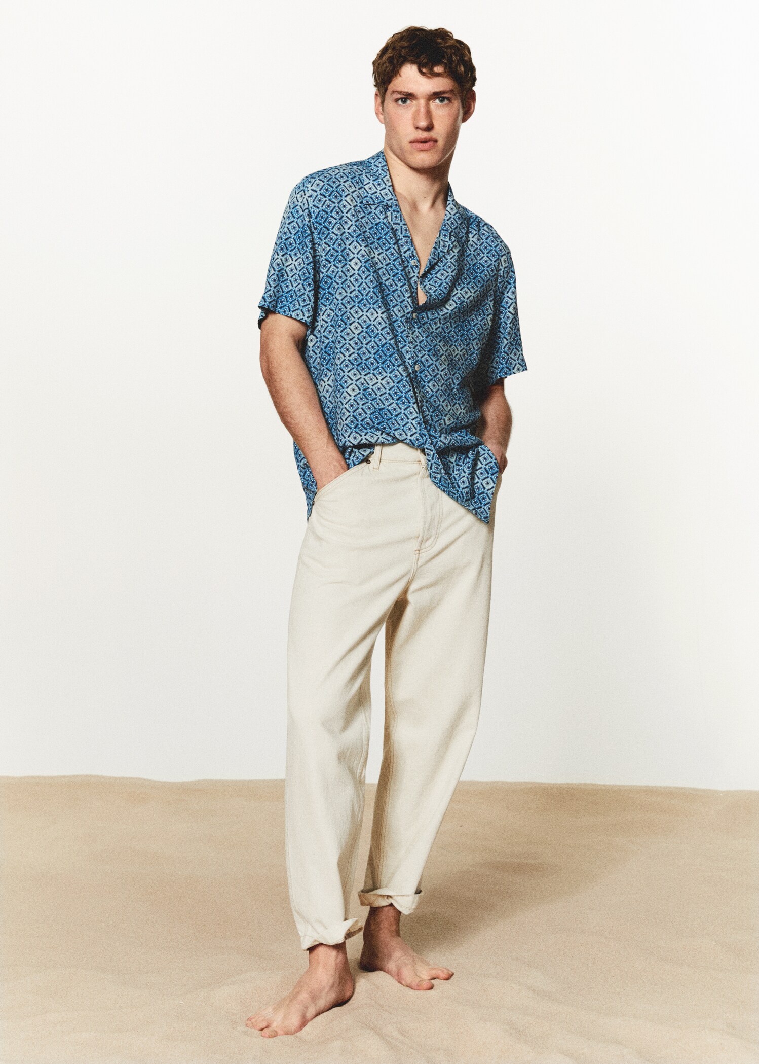 Camisa estampada fluida - Detalle del artículo 5
