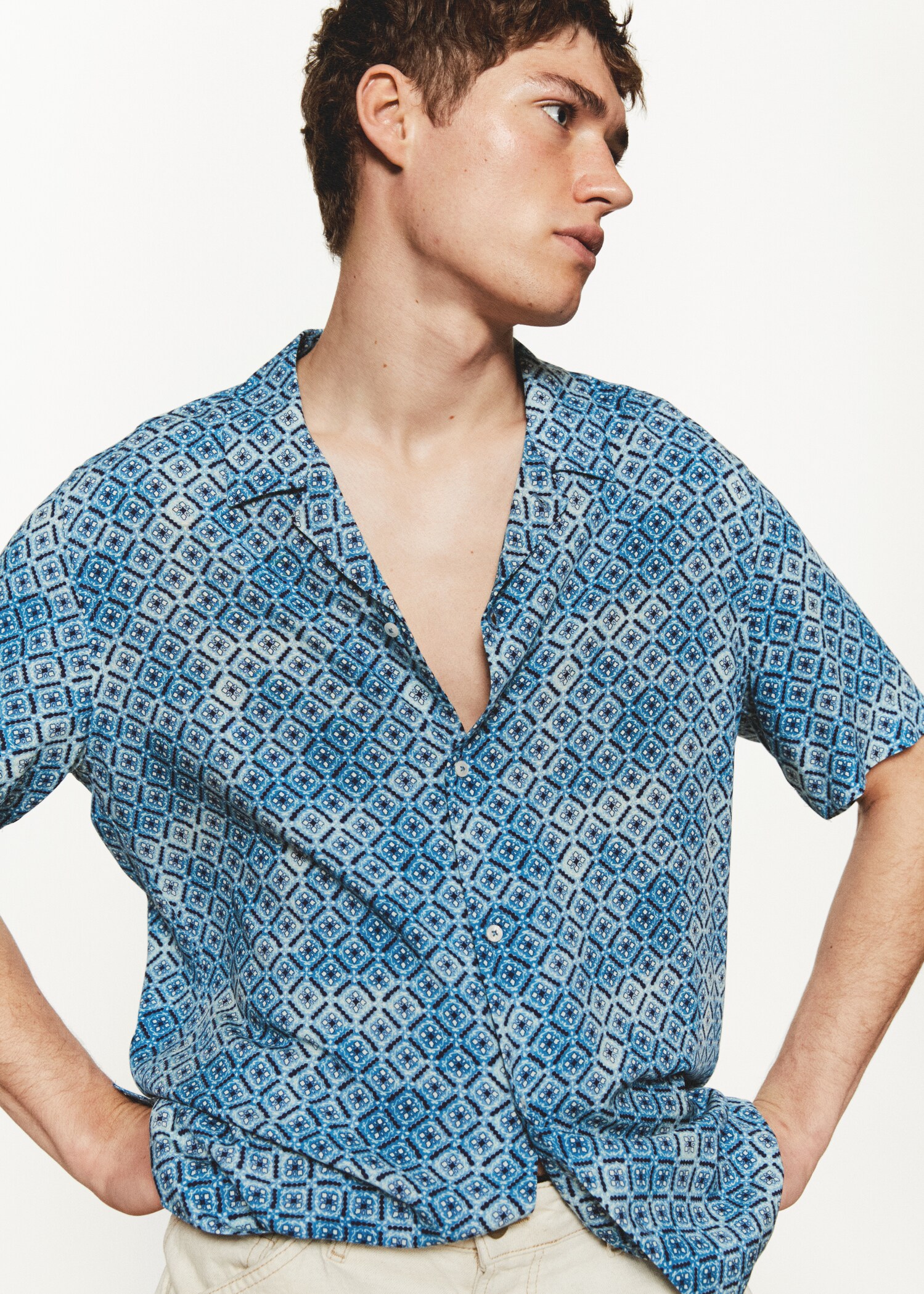 Camisa estampada fluida - Detalle del artículo 6