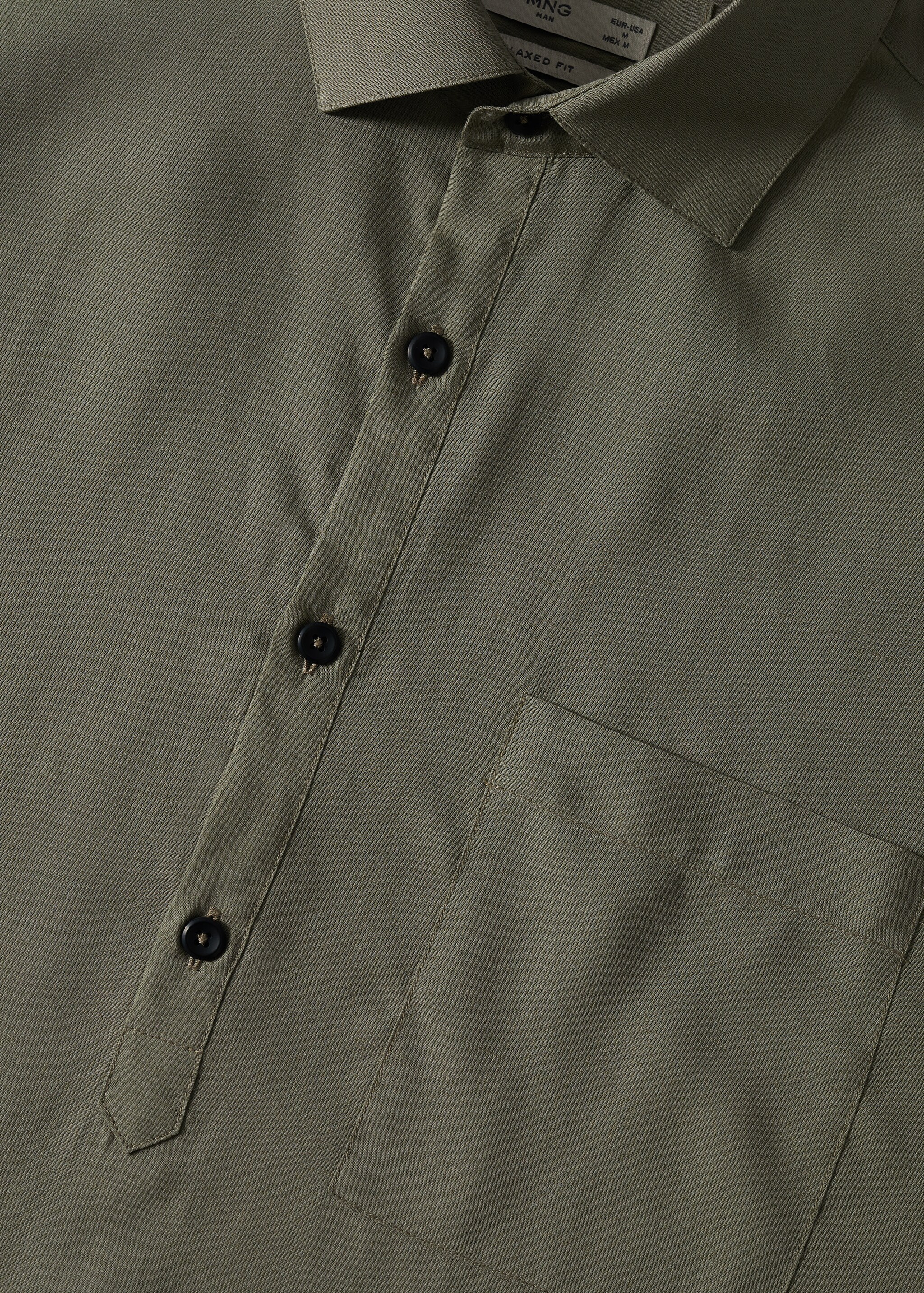 Slim-fit lyocell linen shirt - Details of the article 8