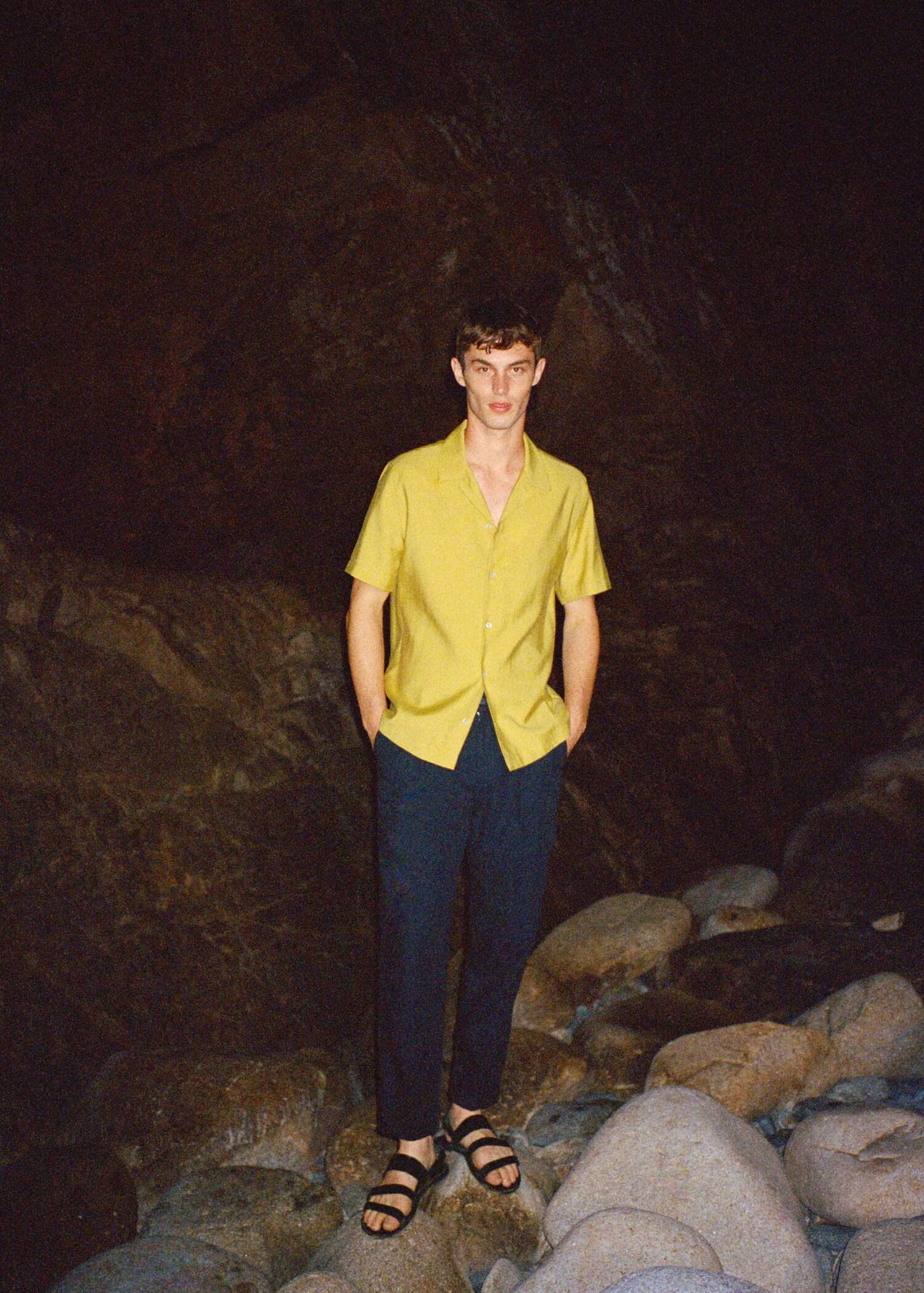 Regular-fit linen lyocell shirt - Details of the article 6