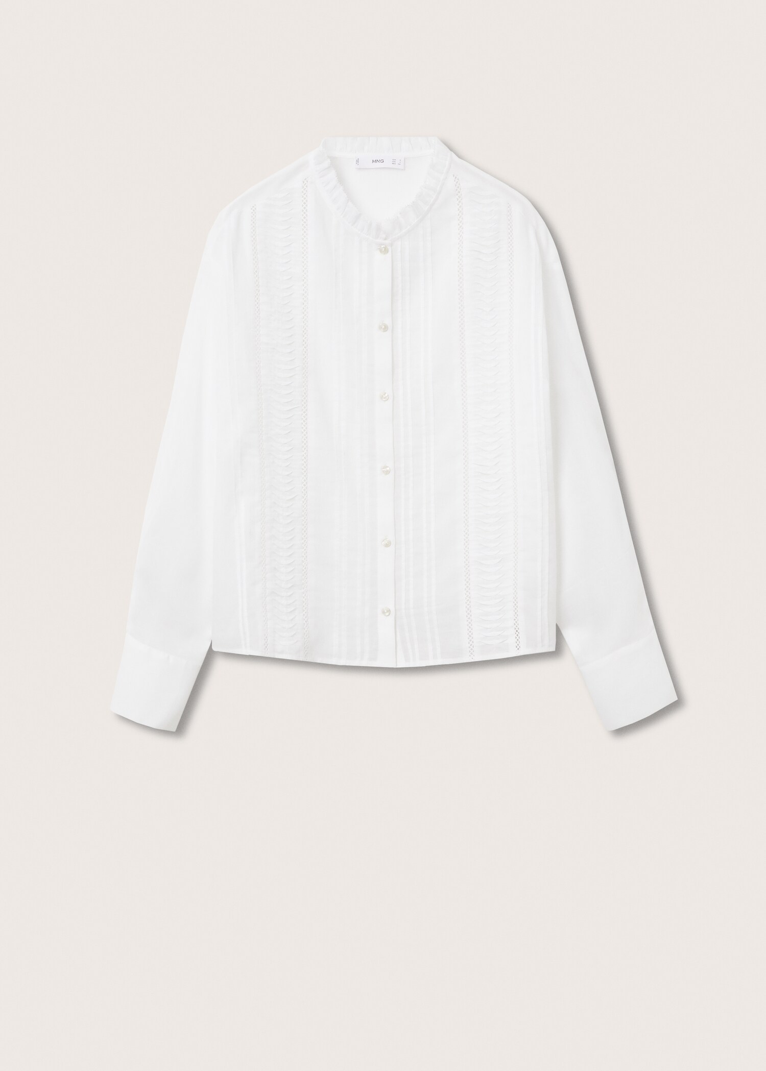 Ruffle cotton blouse - Article without model