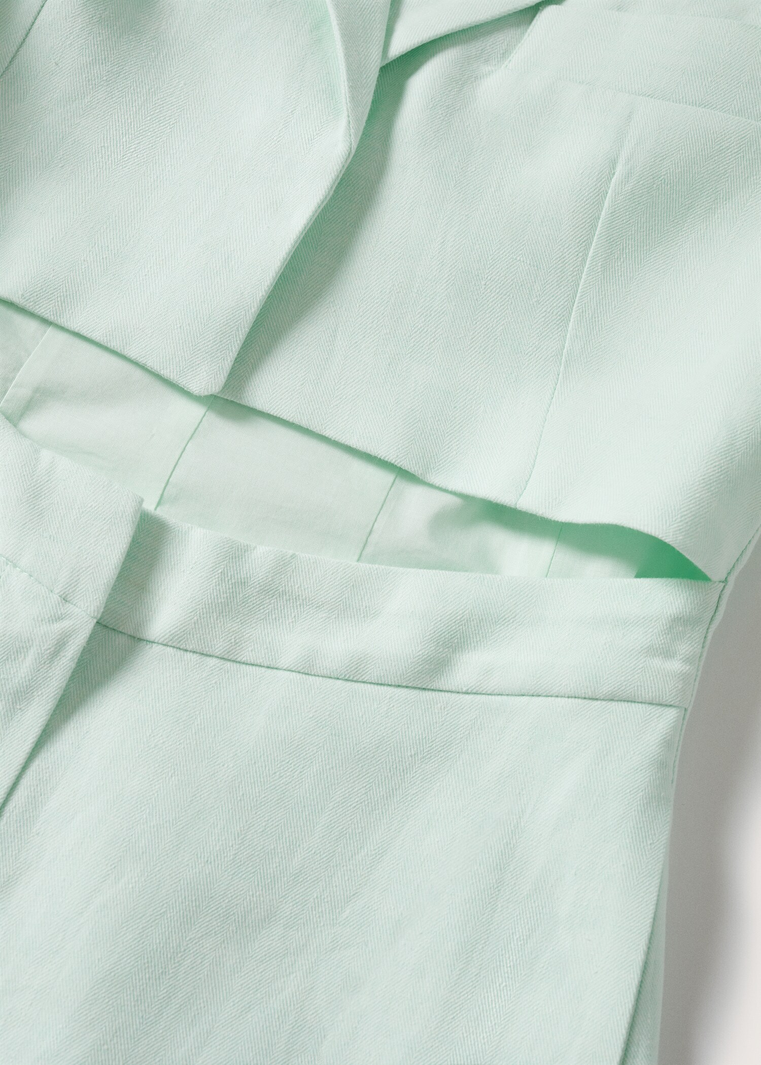 Cut-out linen-blend dress - Details of the article 8