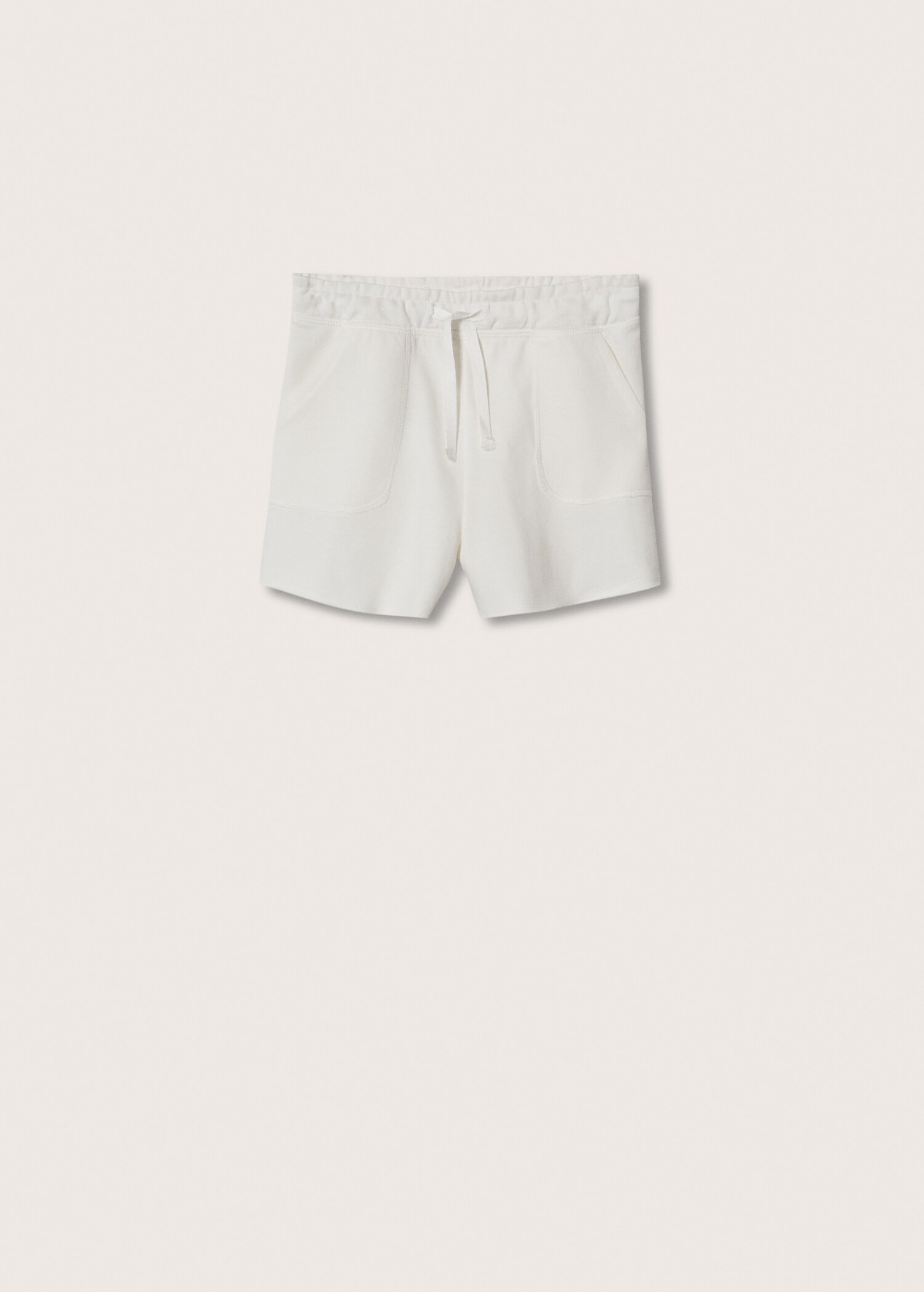Cotton drawstring waist shorts - Article without model