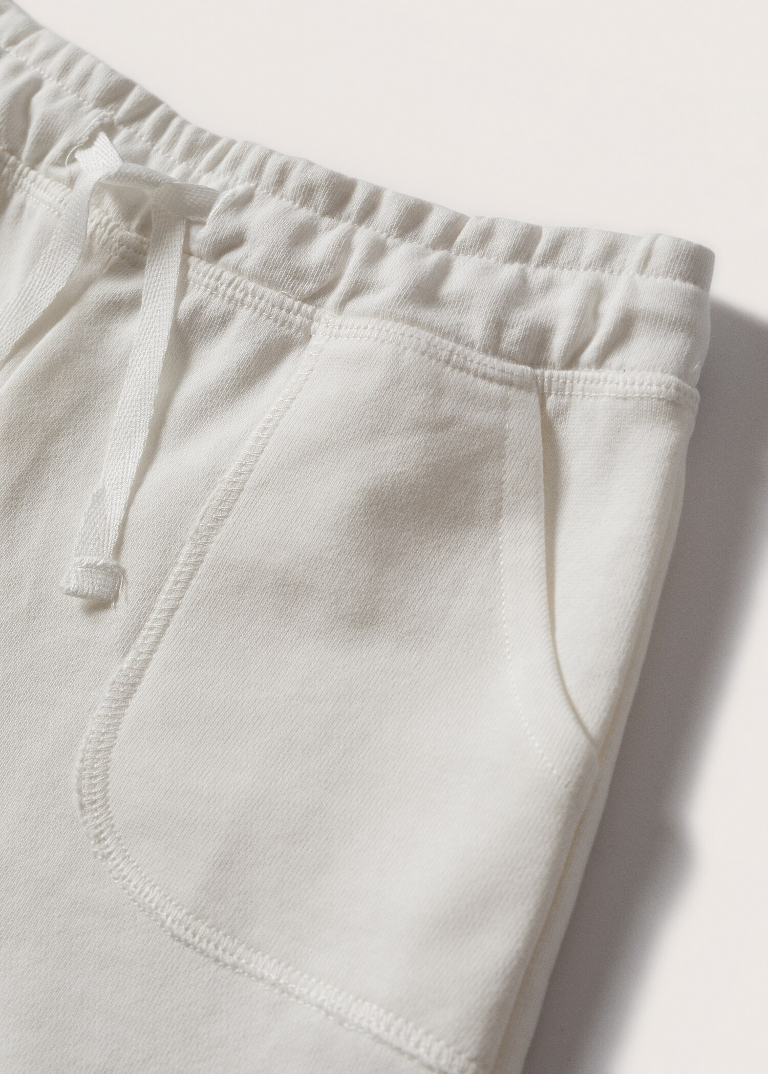 Cotton drawstring waist shorts - Details of the article 8