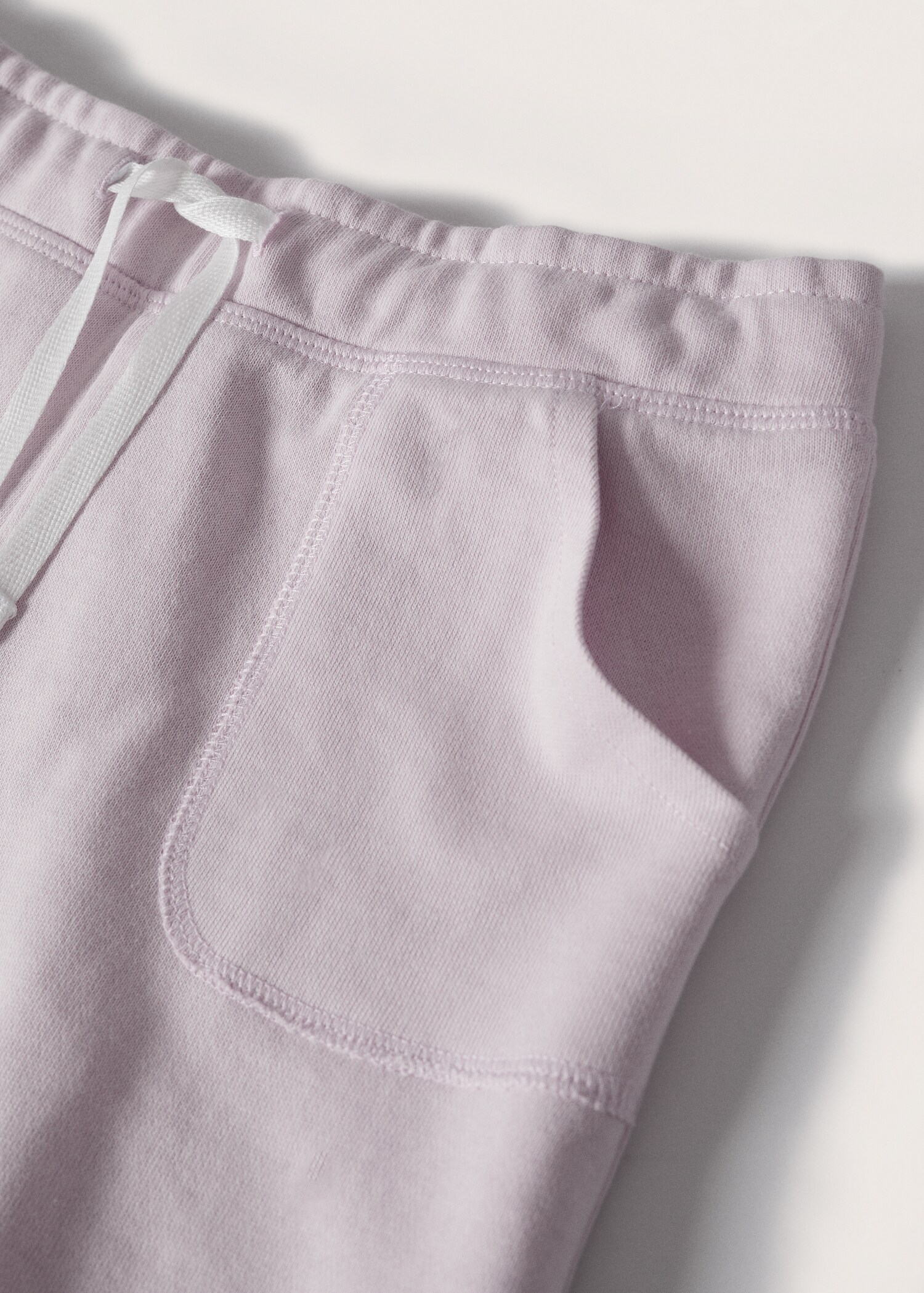 Cotton drawstring waist shorts - Details of the article 8