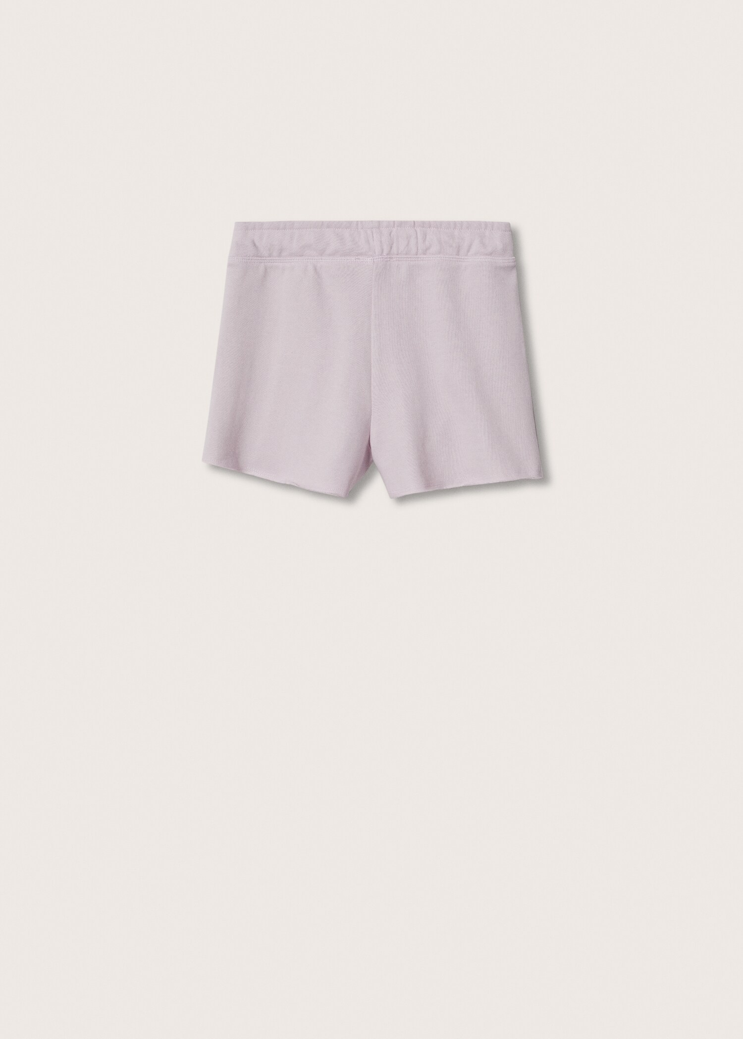 Cotton drawstring waist shorts - Reverse of the article