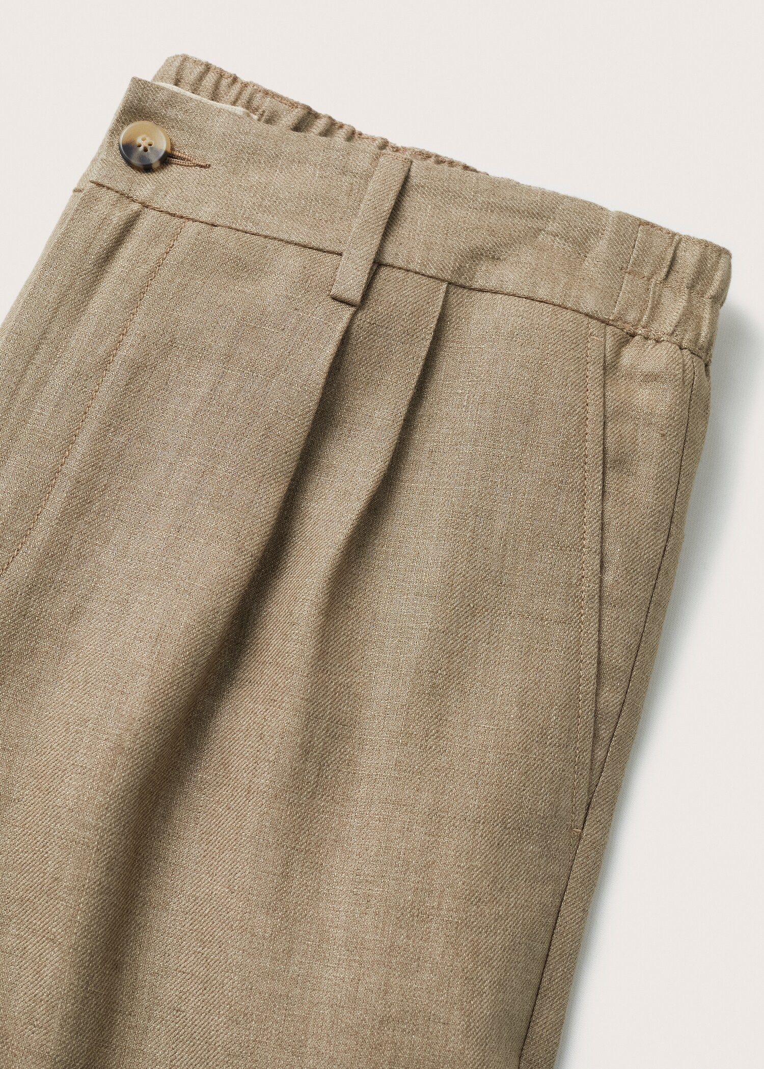 Pleated linen trousers - Details of the article 8