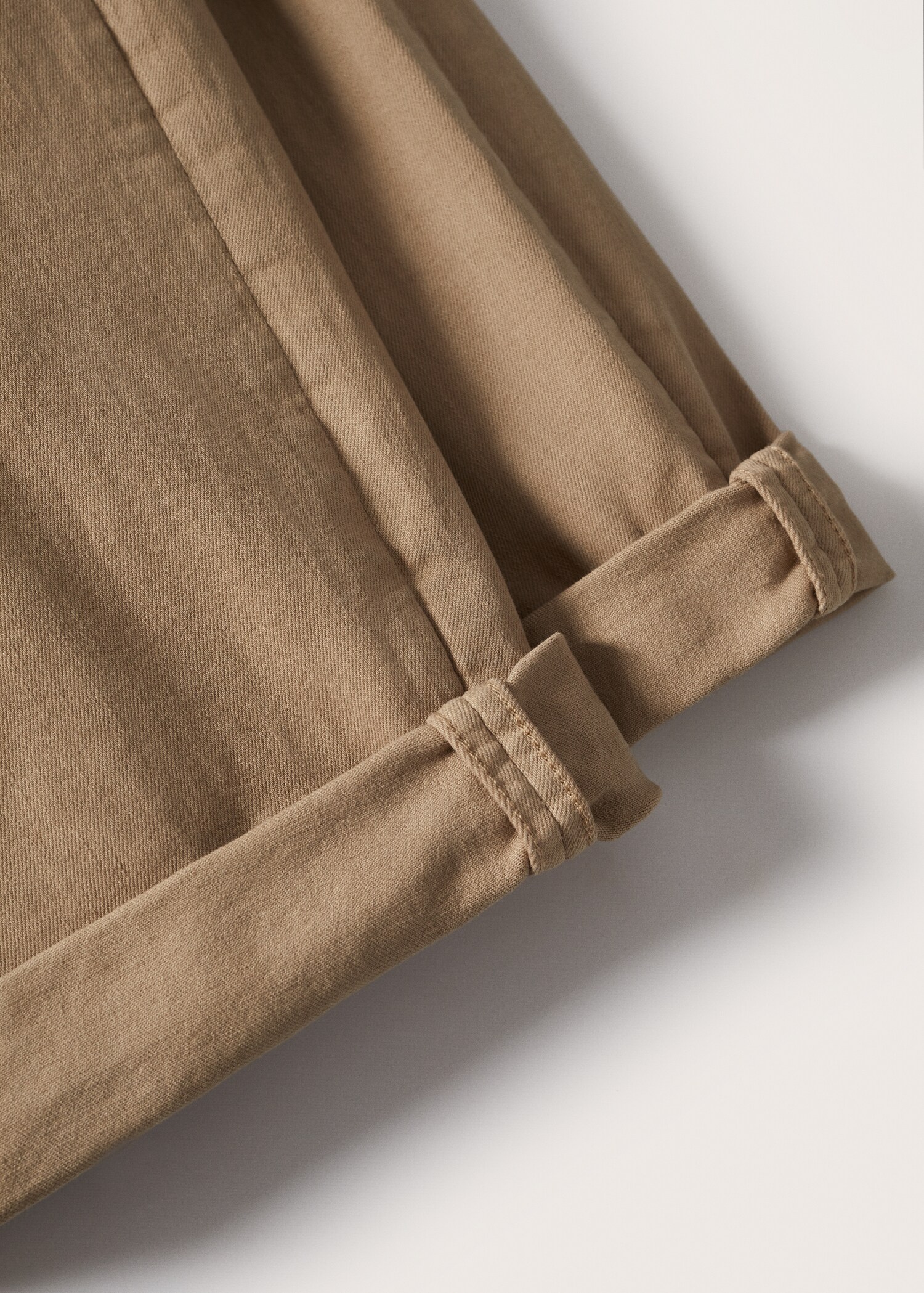 Stretch cotton denim shorts - Details of the article 8