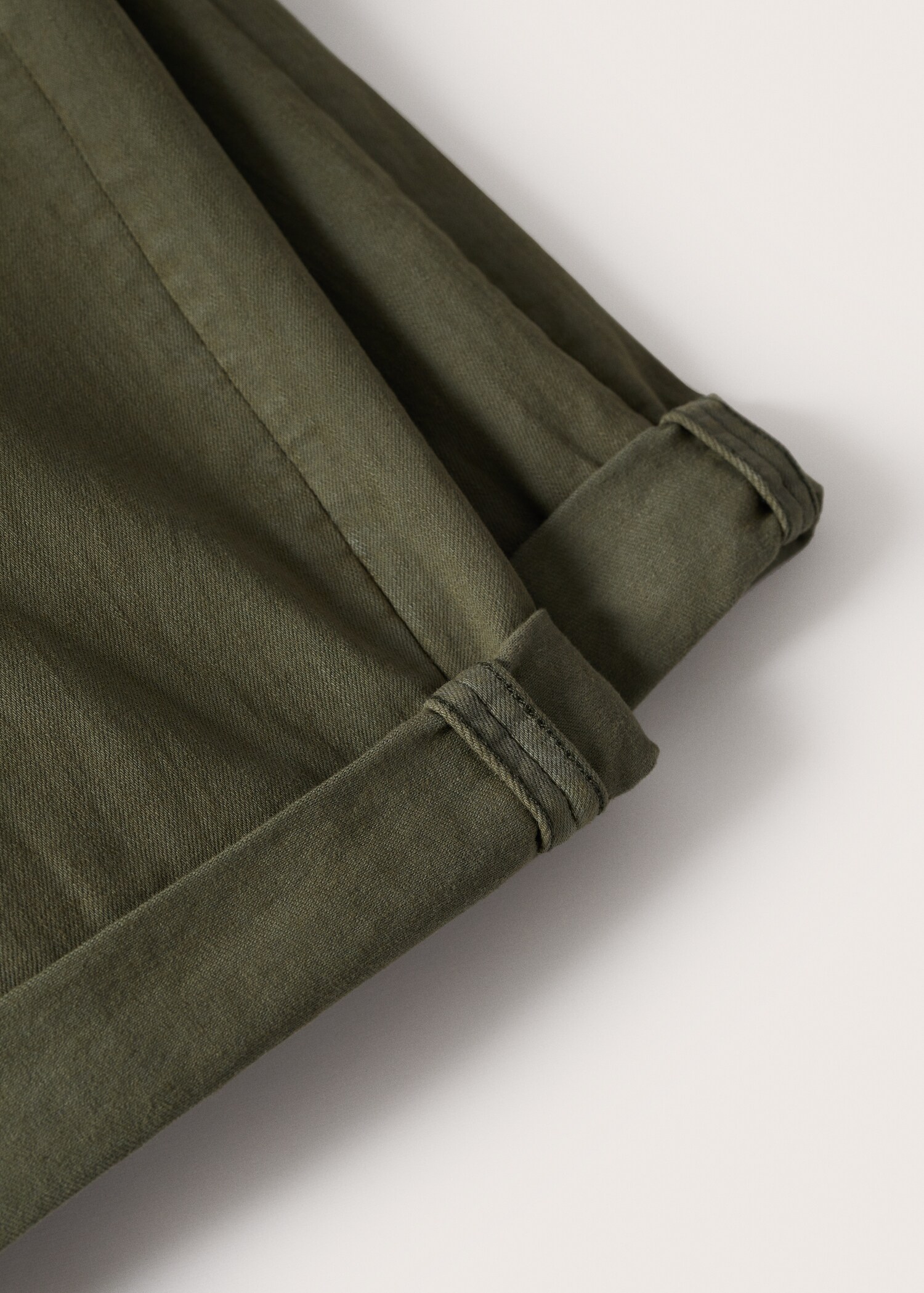 Stretch cotton denim shorts - Details of the article 8