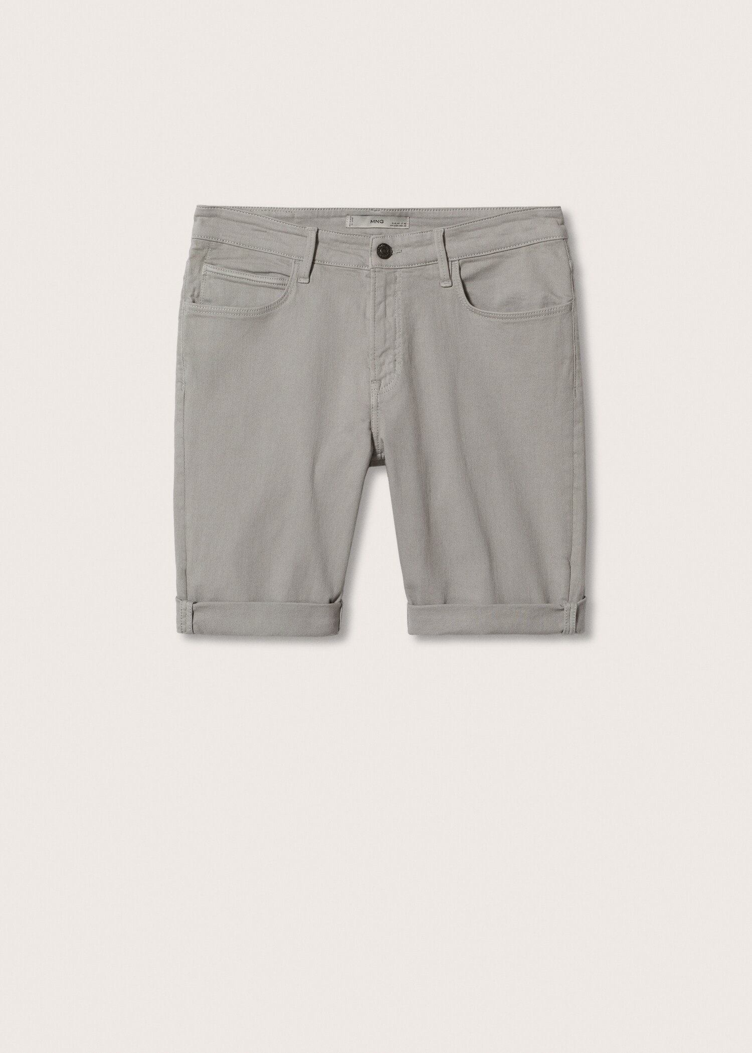 Stretch cotton denim shorts - Article without model