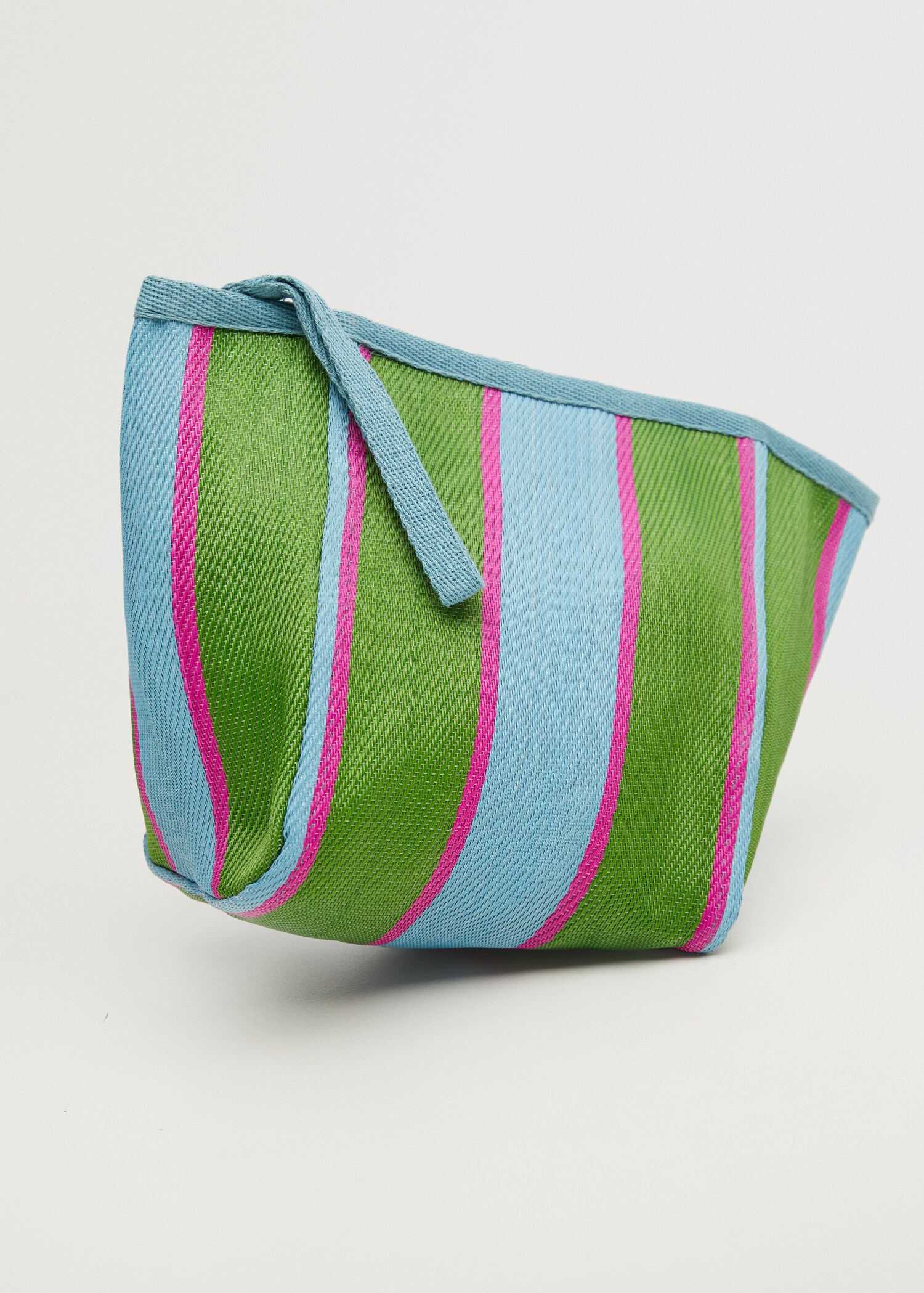 Striped cosmetic bag - Medium plane