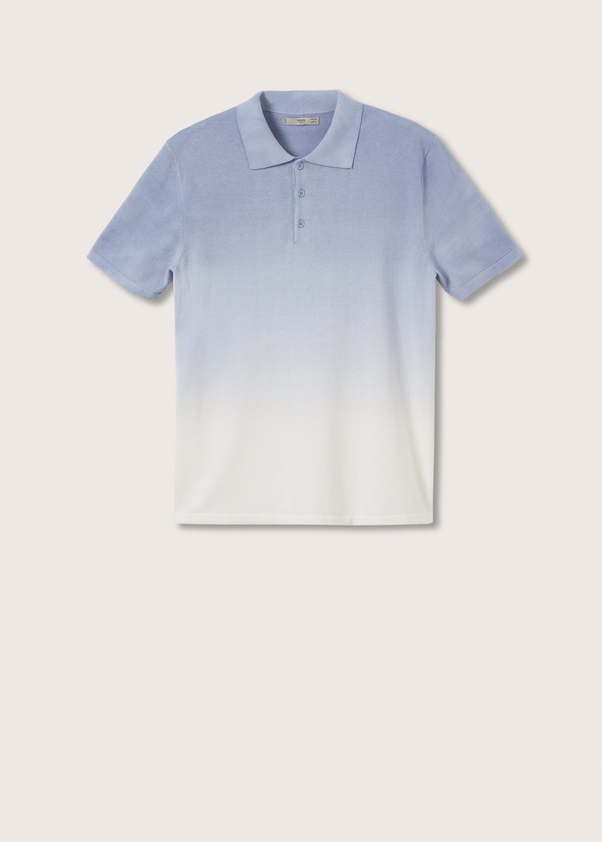 Dyed knit polo shirt - Article without model