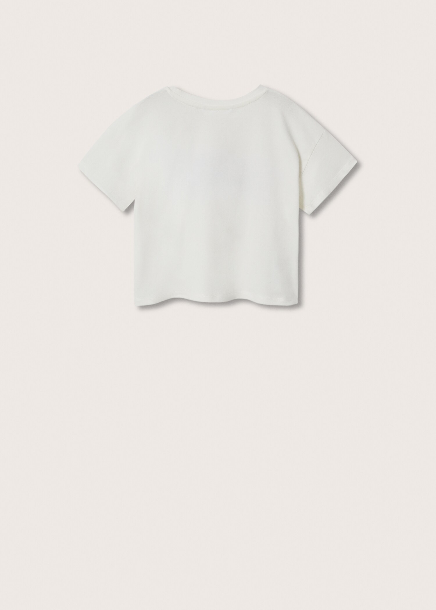 Printed message T-shirt - Reverse of the article