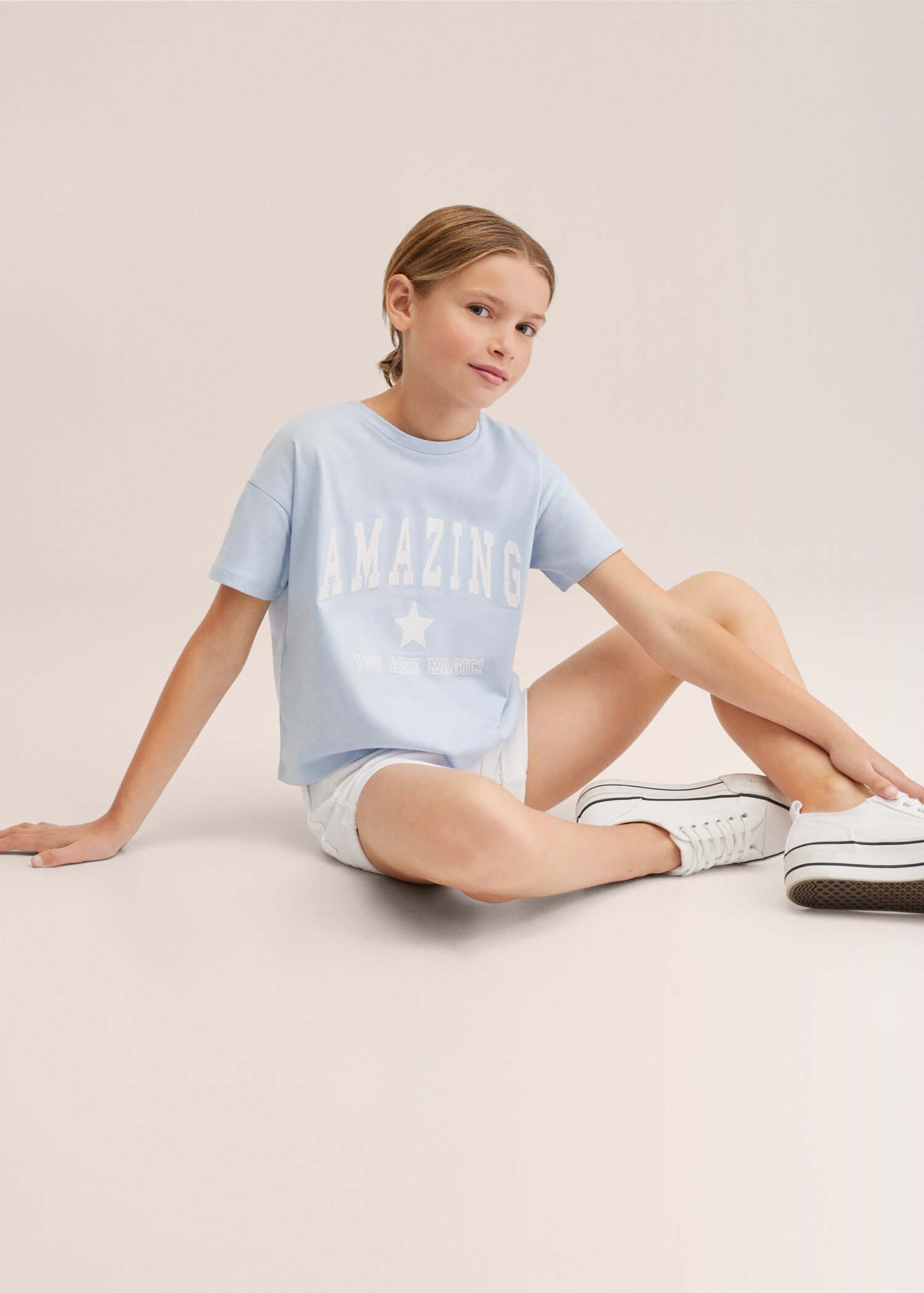Printed message T-shirt - Details of the article 1