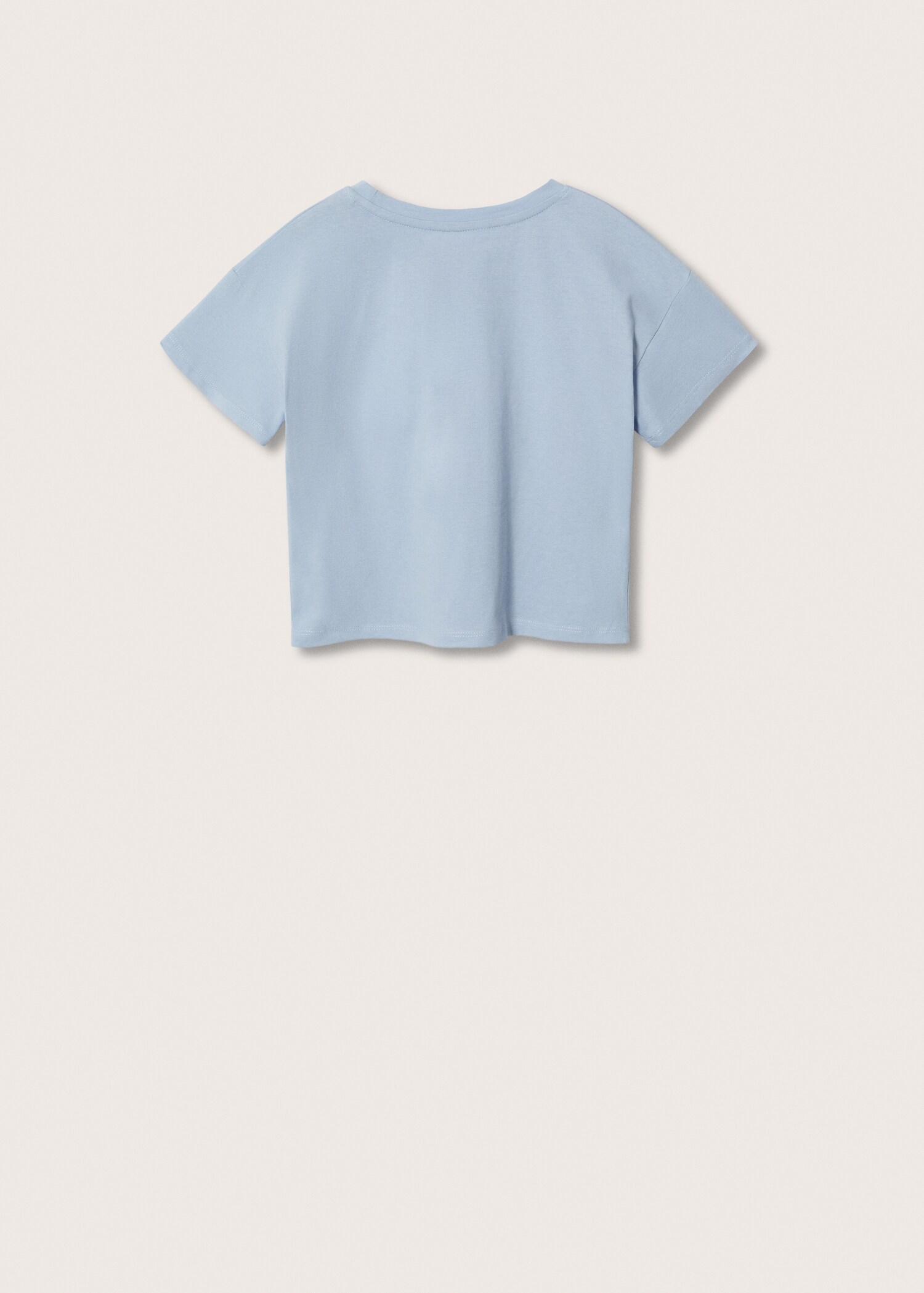 Printed message T-shirt - Reverse of the article