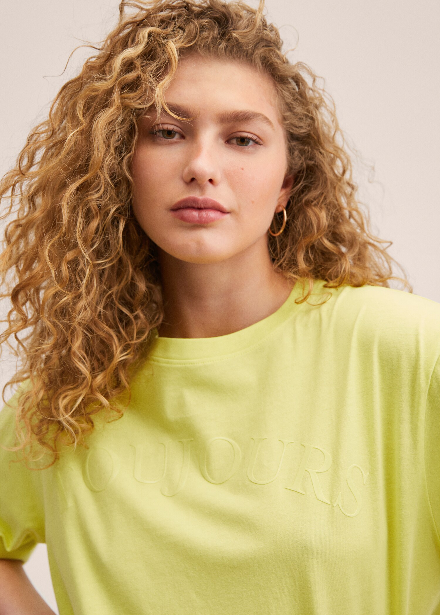 Katoenen T-shirt met boodschap - Detail van het artikel 1