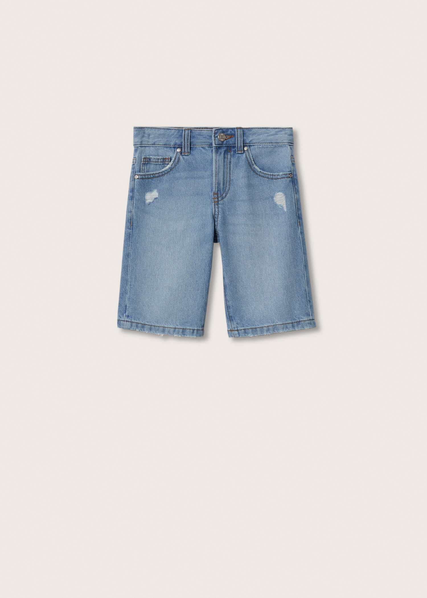 Bermuda denim déchirures décoratives - Article sans modèle