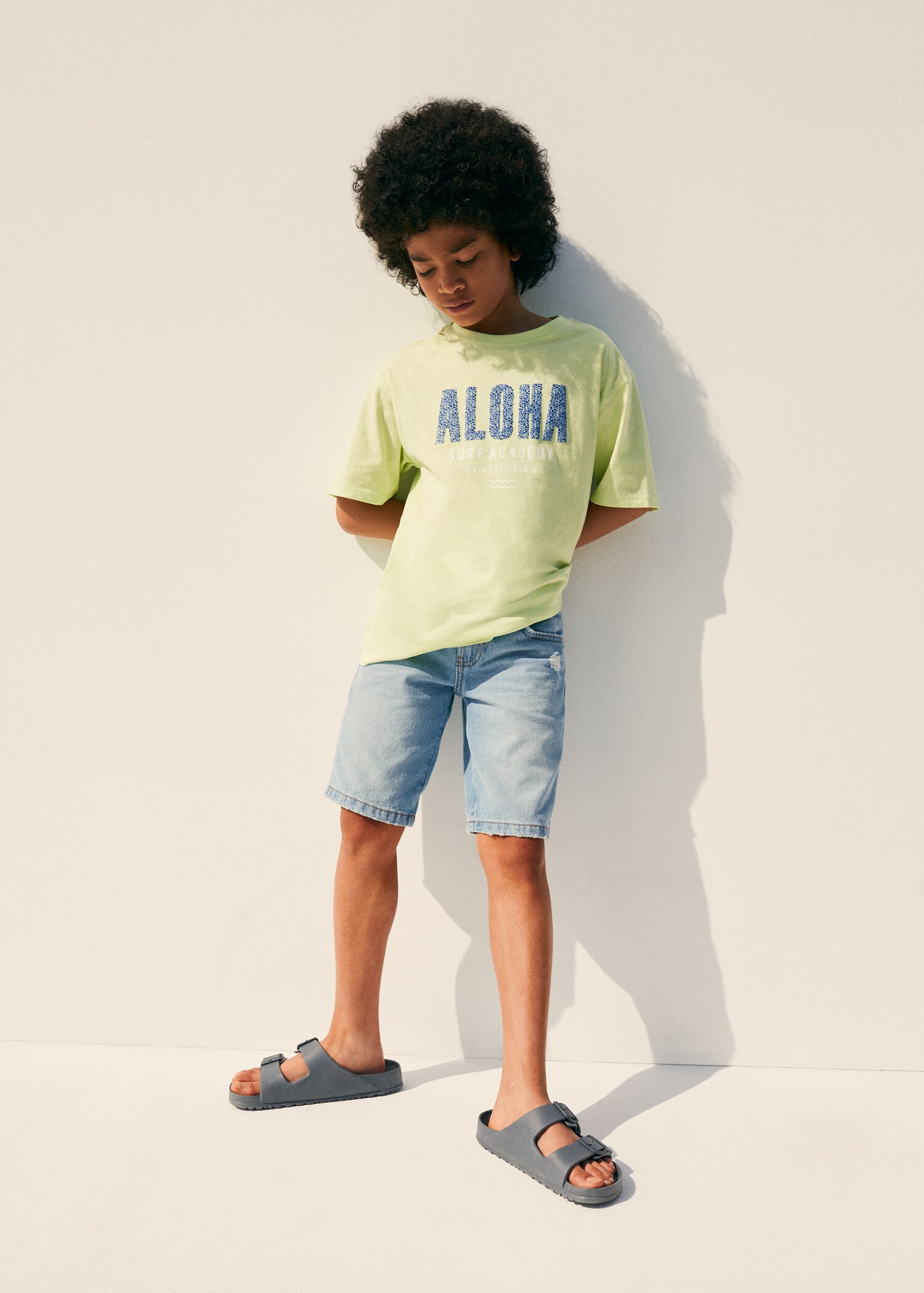 Bermuda denim déchirures décoratives - Détail de l'article 5