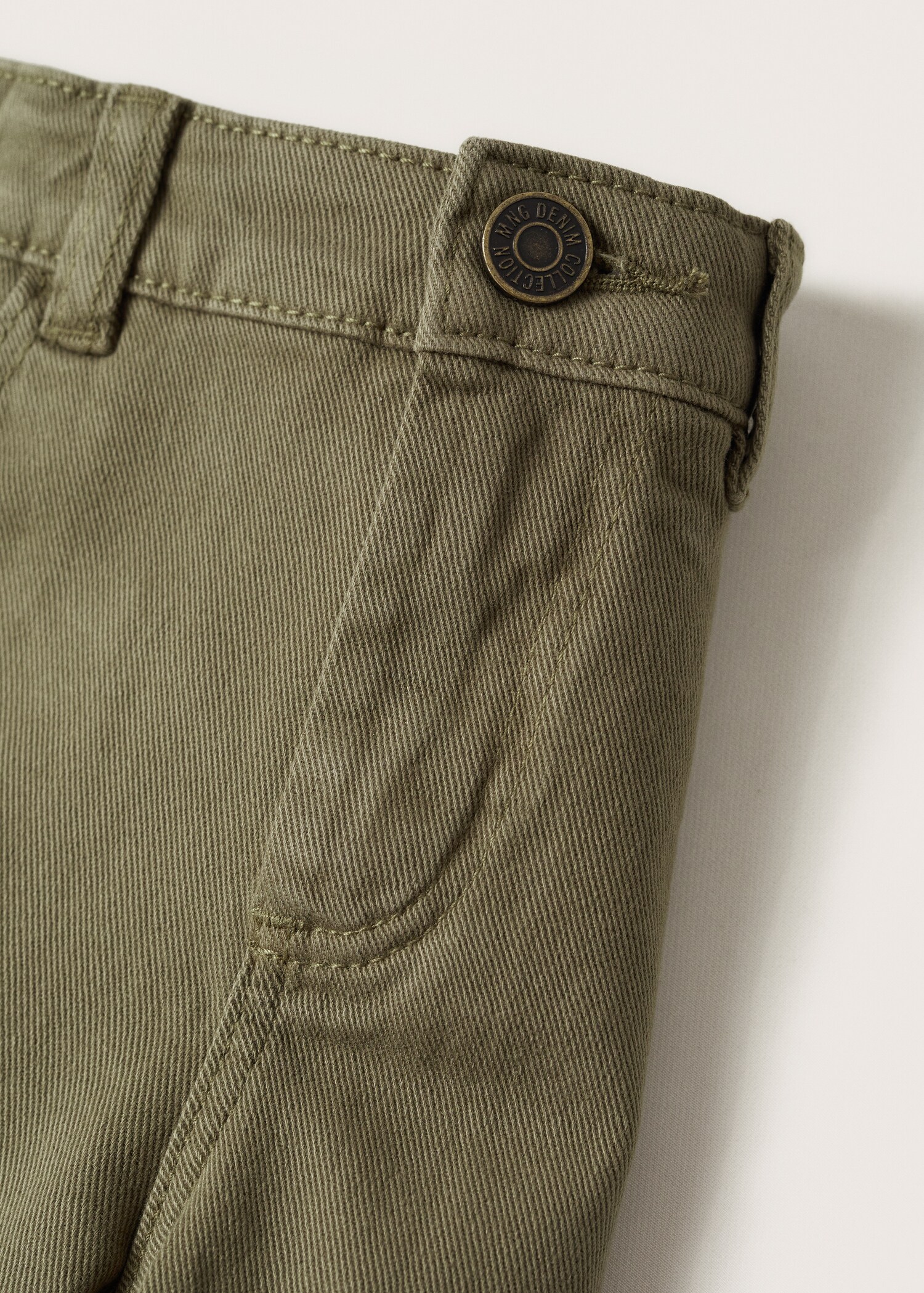 Cotton denim shorts - Details of the article 8