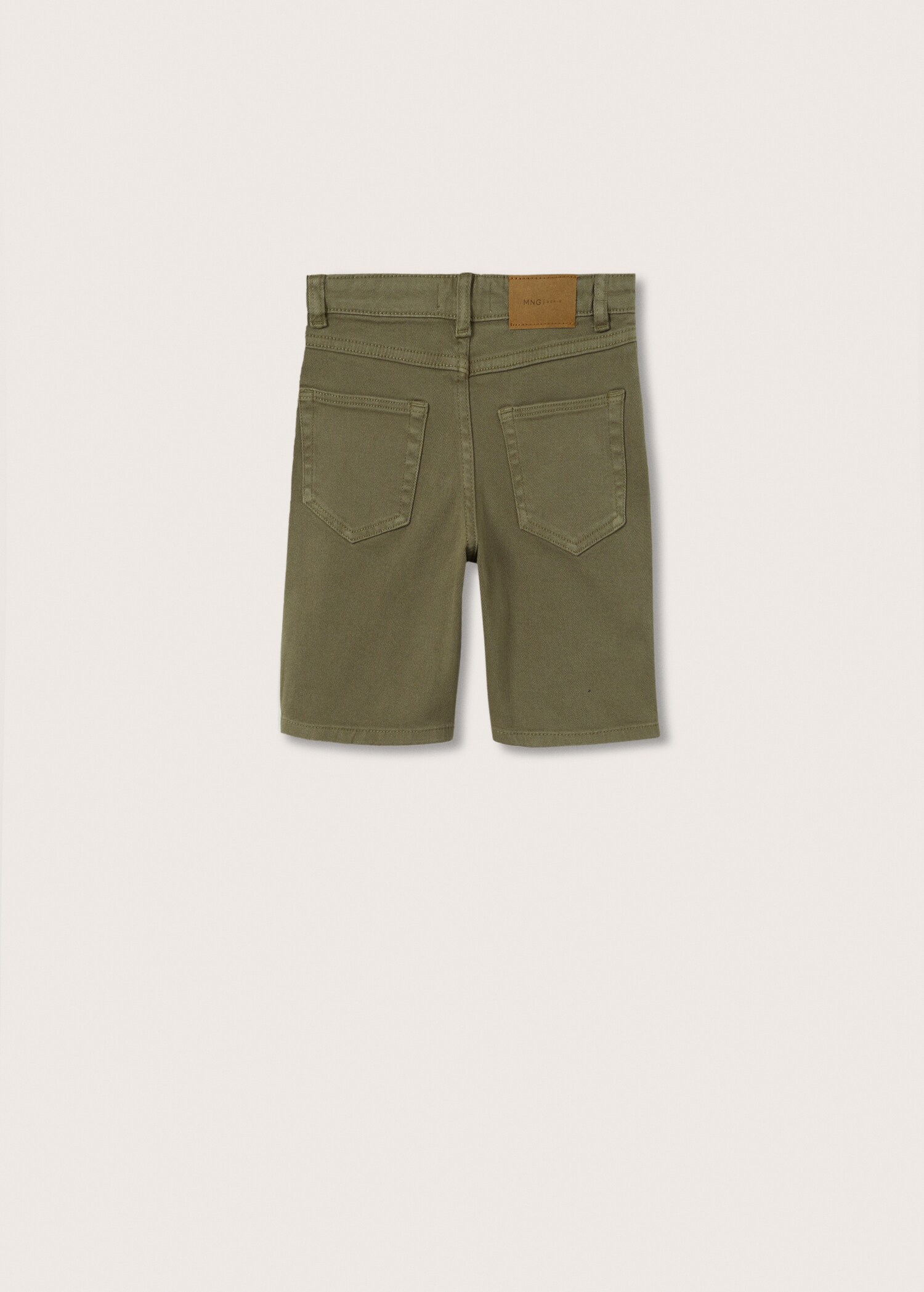 Cotton denim shorts - Reverse of the article