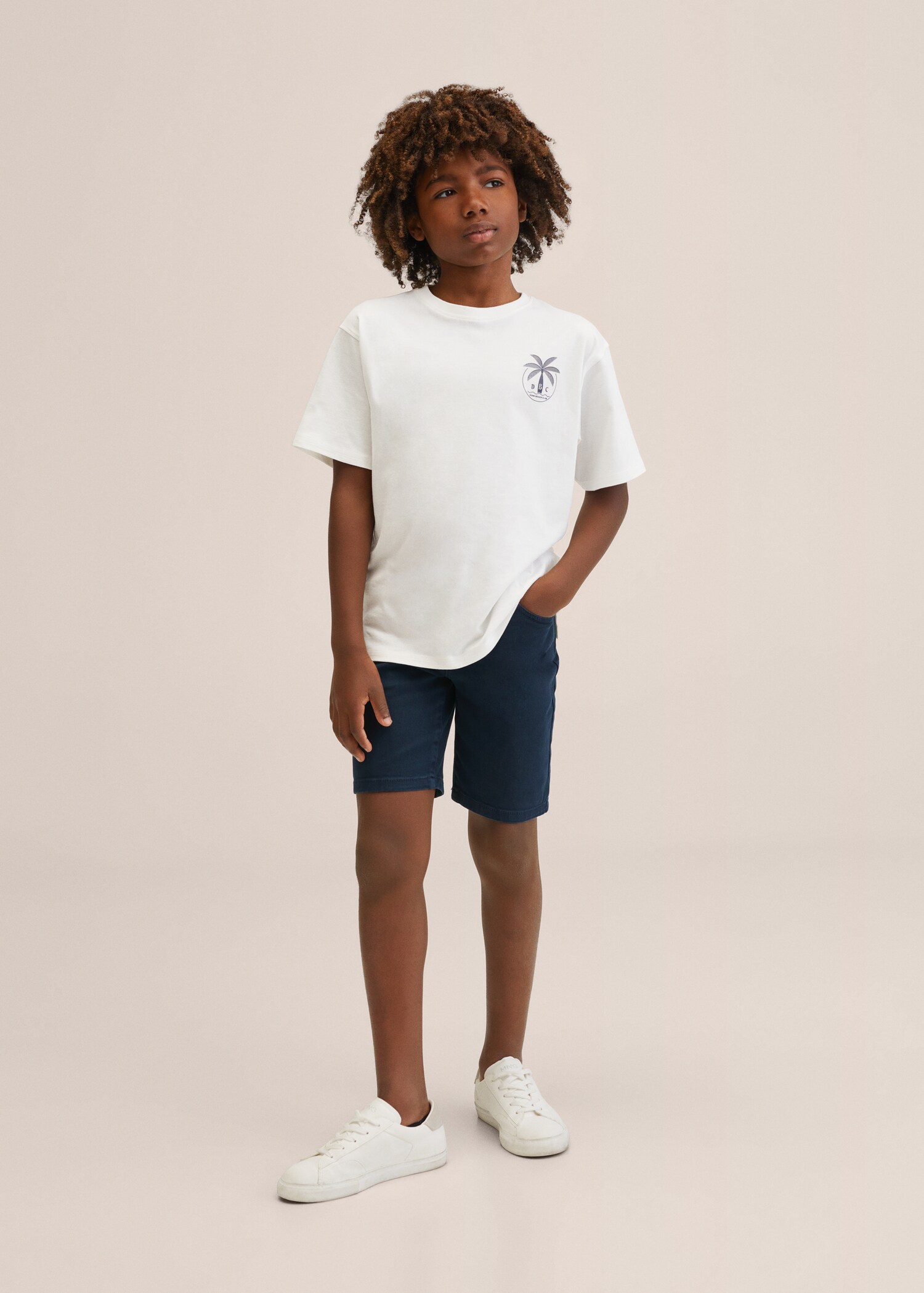 Cotton denim shorts - Medium plane