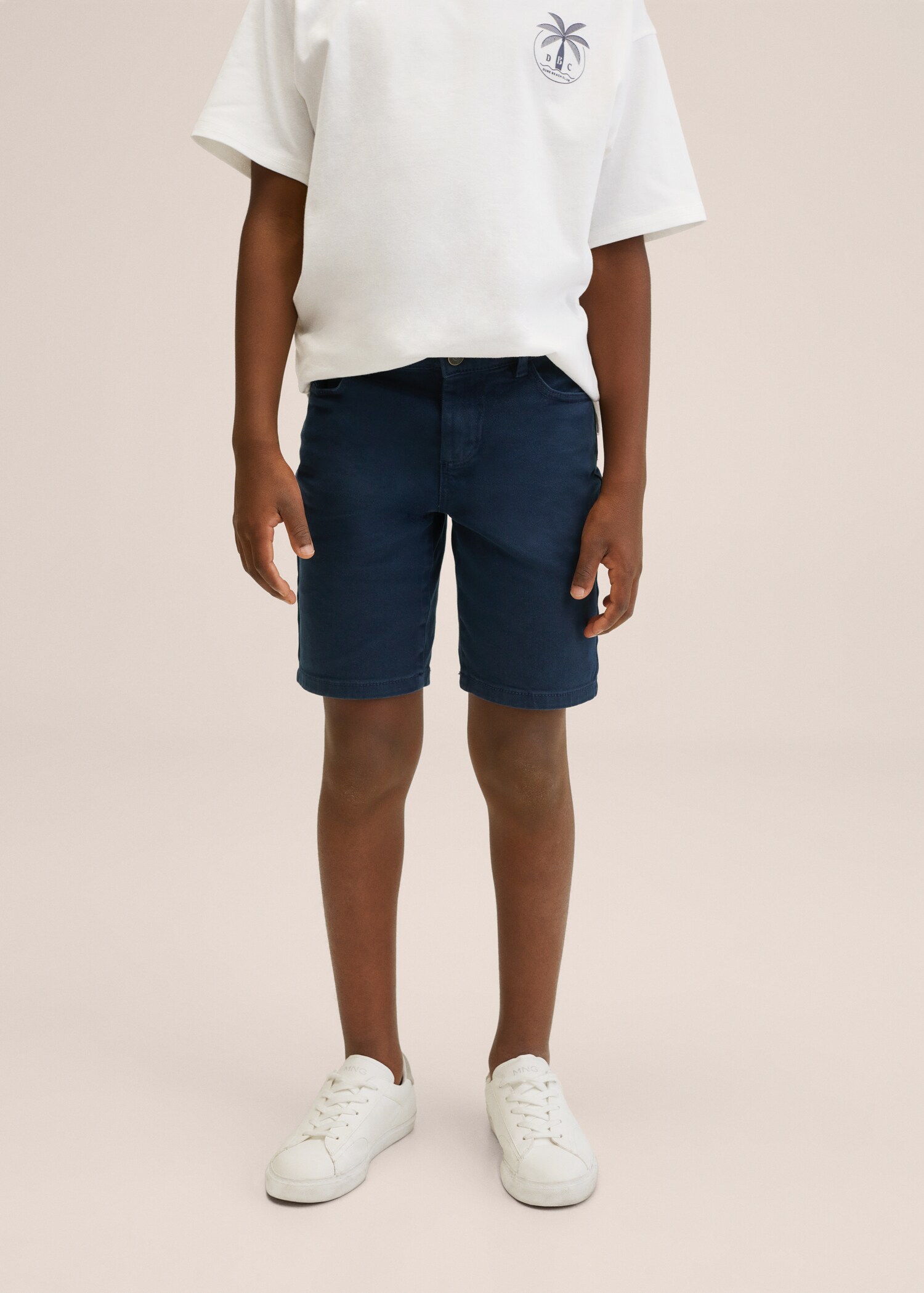 Cotton denim shorts - Details of the article 1