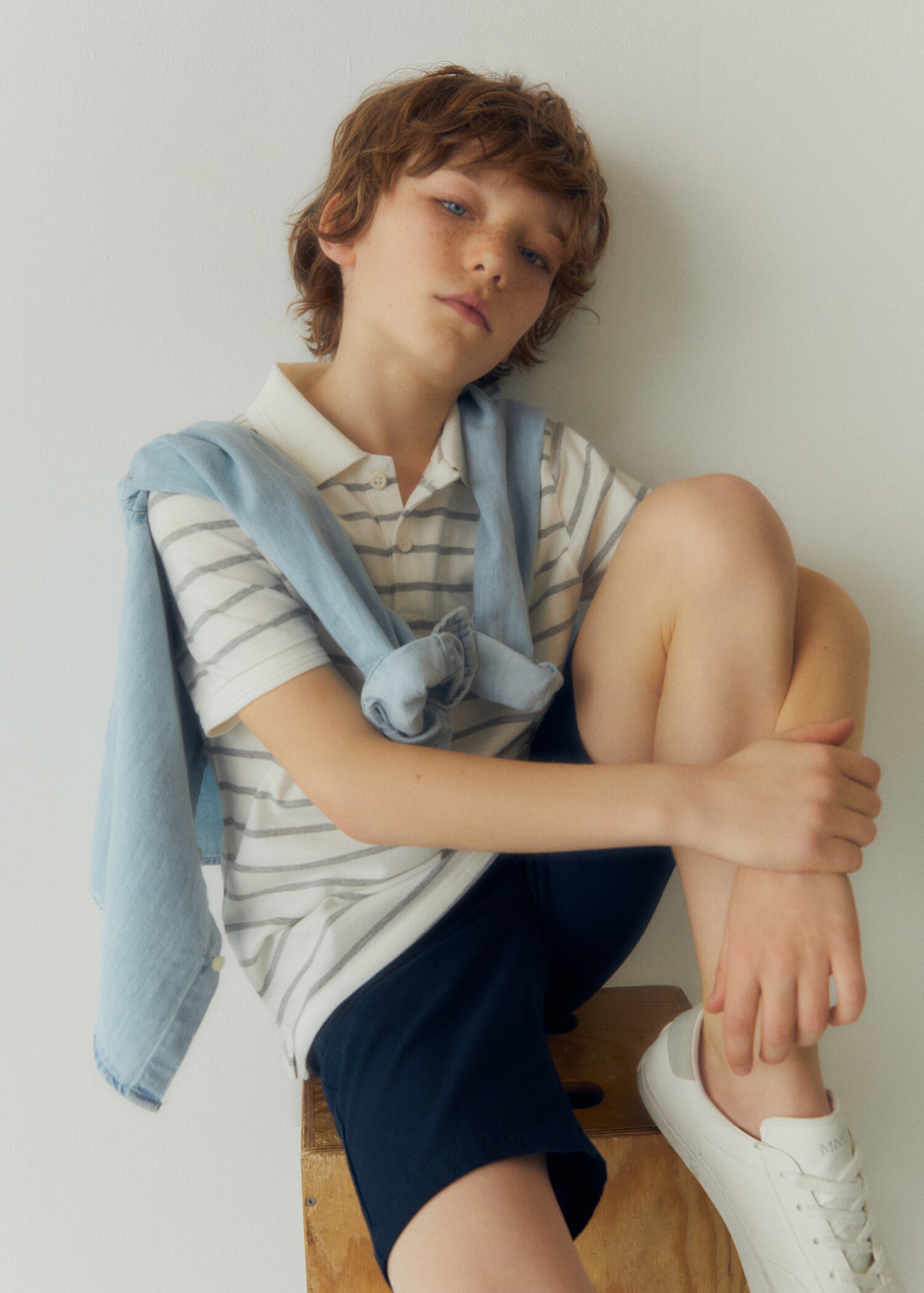 Cotton denim shorts - Details of the article 6
