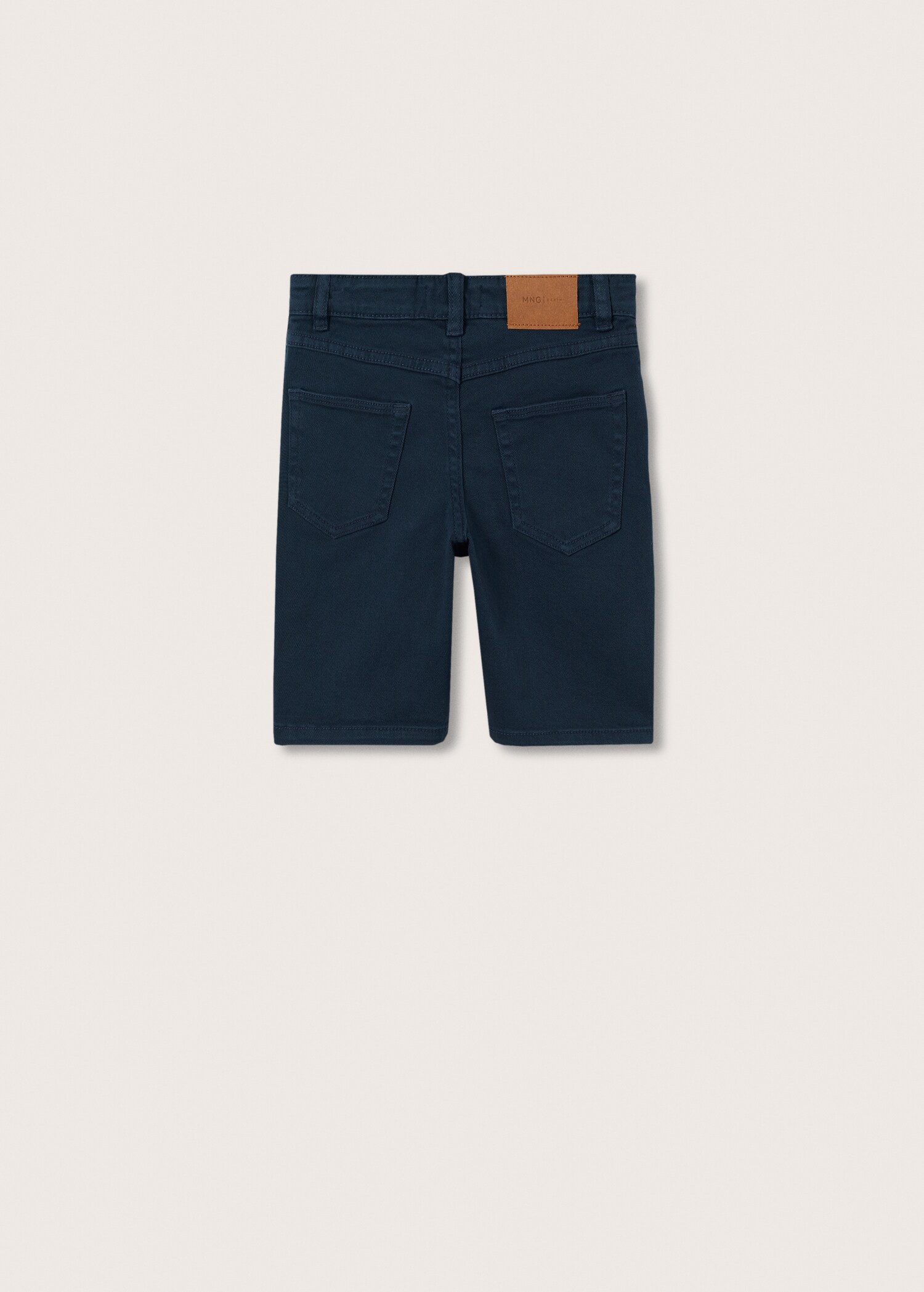 Cotton denim shorts - Reverse of the article