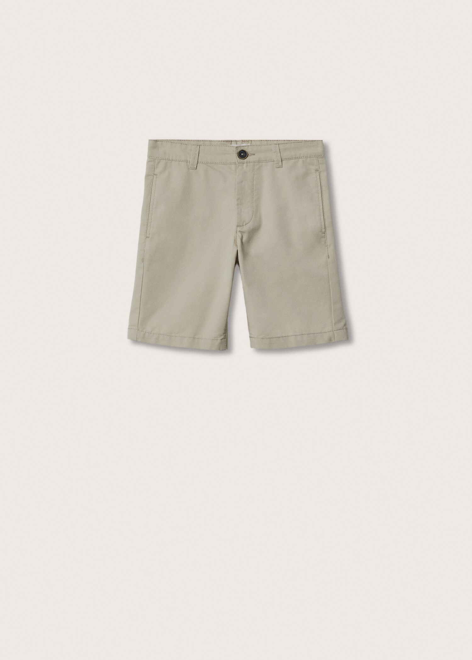 Slim-fit chino cotton bermuda shorts - Article without model