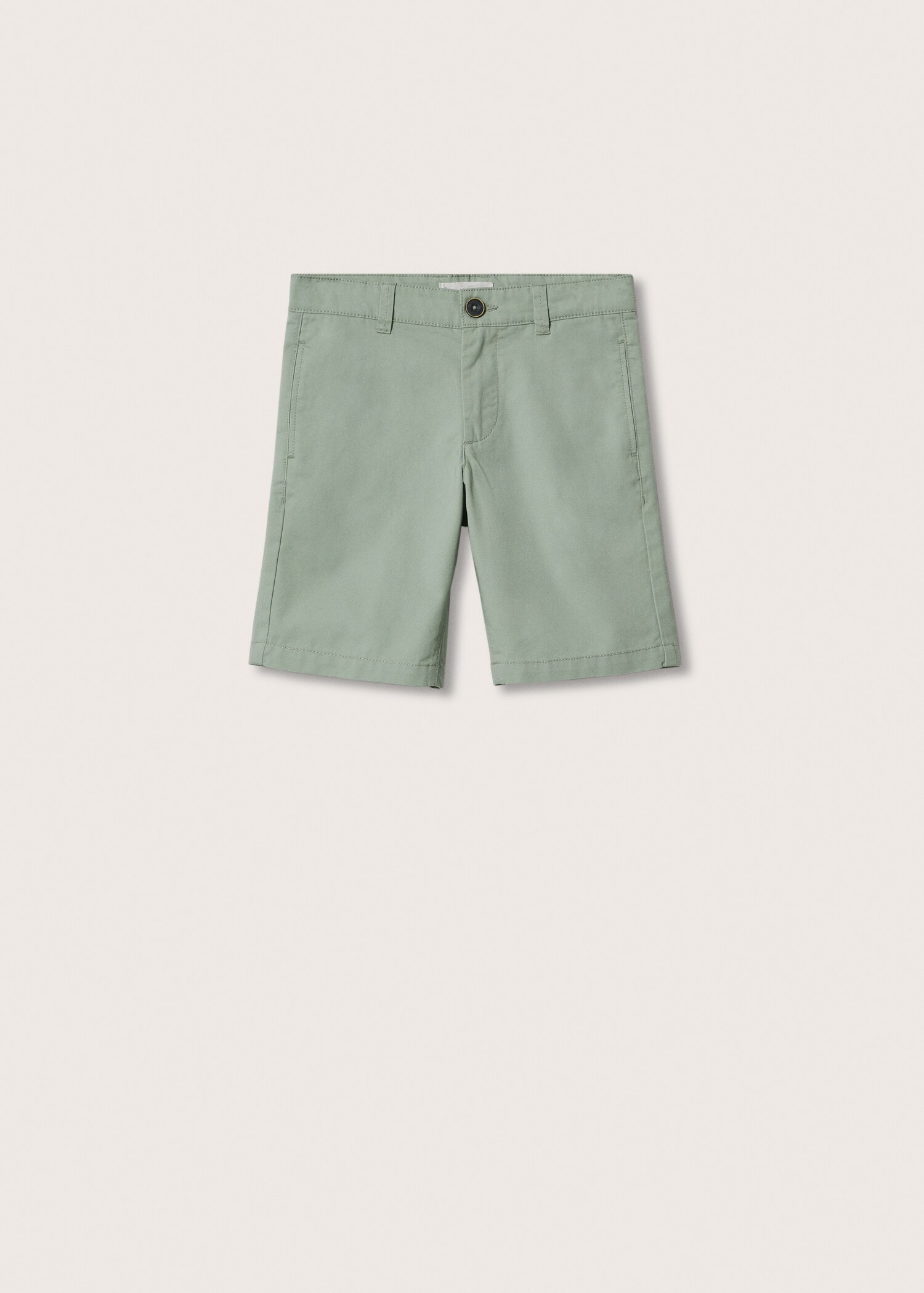 Slim-fit chino cotton bermuda shorts - Article without model