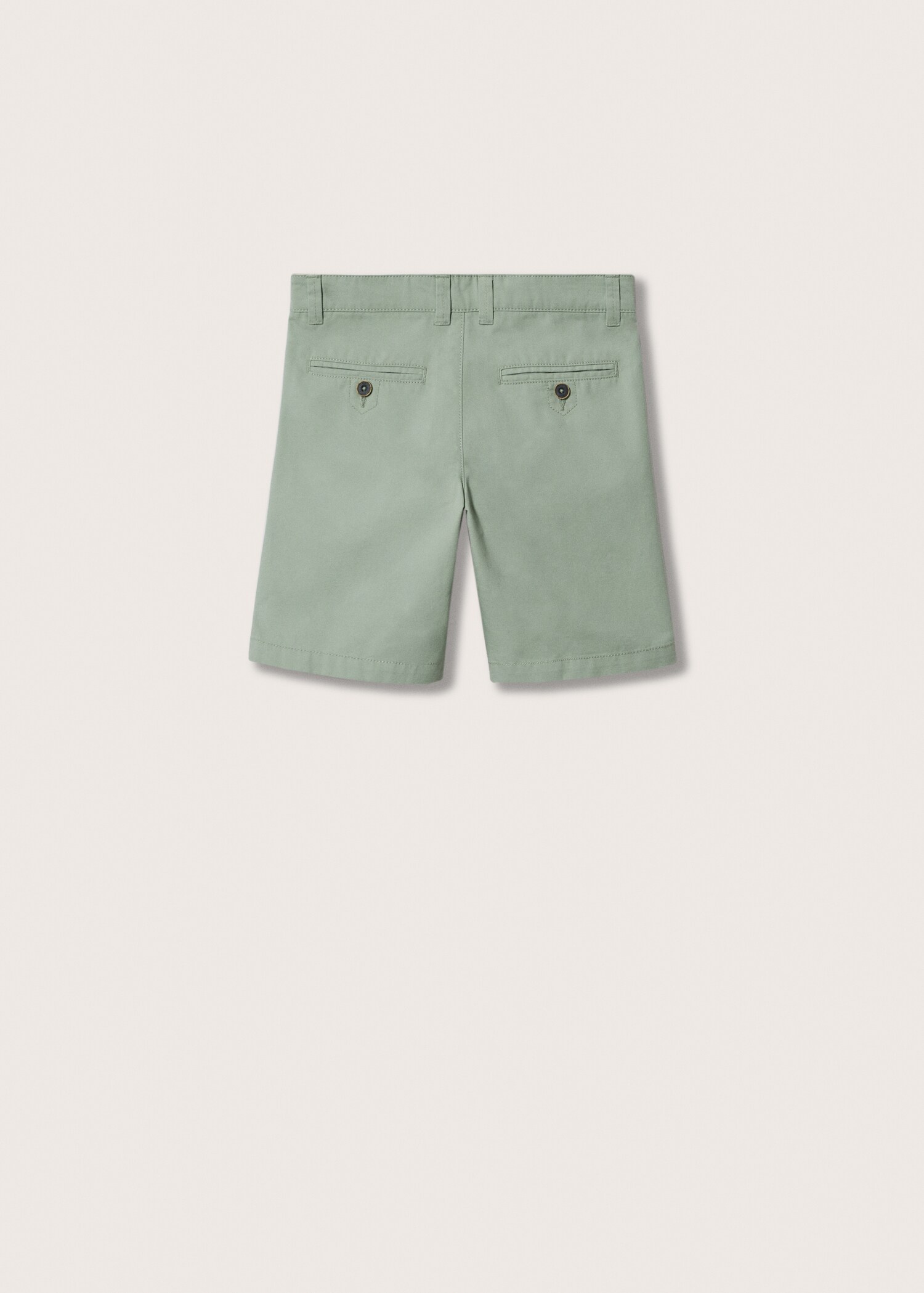 Slim-fit chino cotton bermuda shorts - Reverse of the article