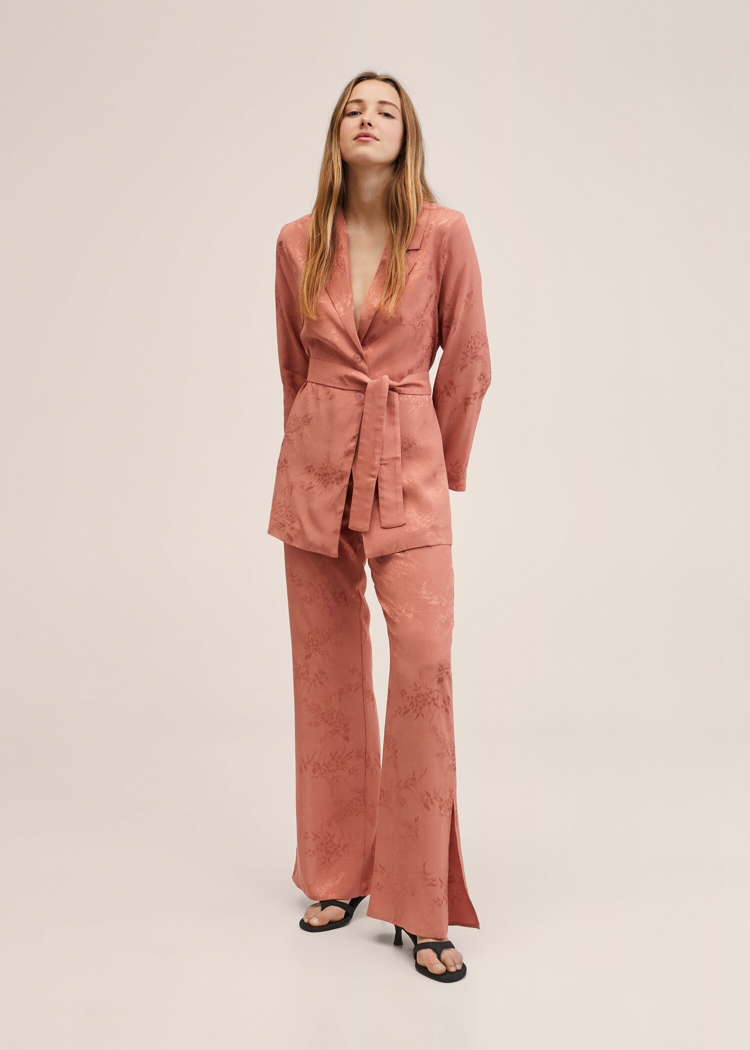 Flared floral-print trousers - Details of the article 3