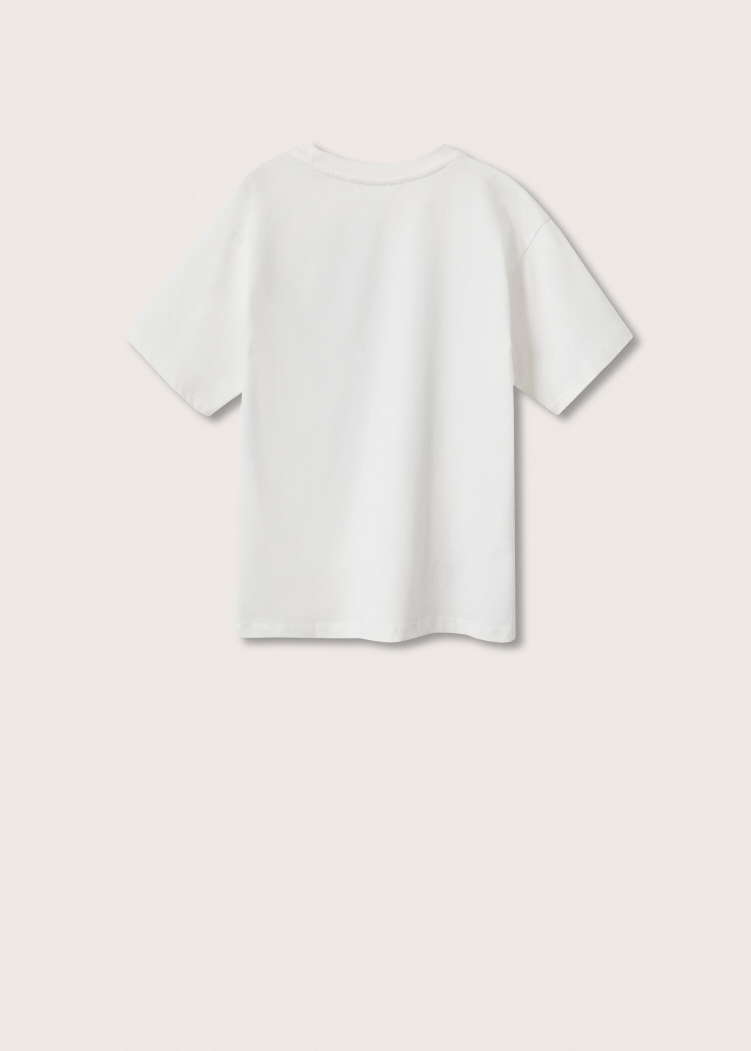 Printed cotton-blend T-shirt - Reverse of the article